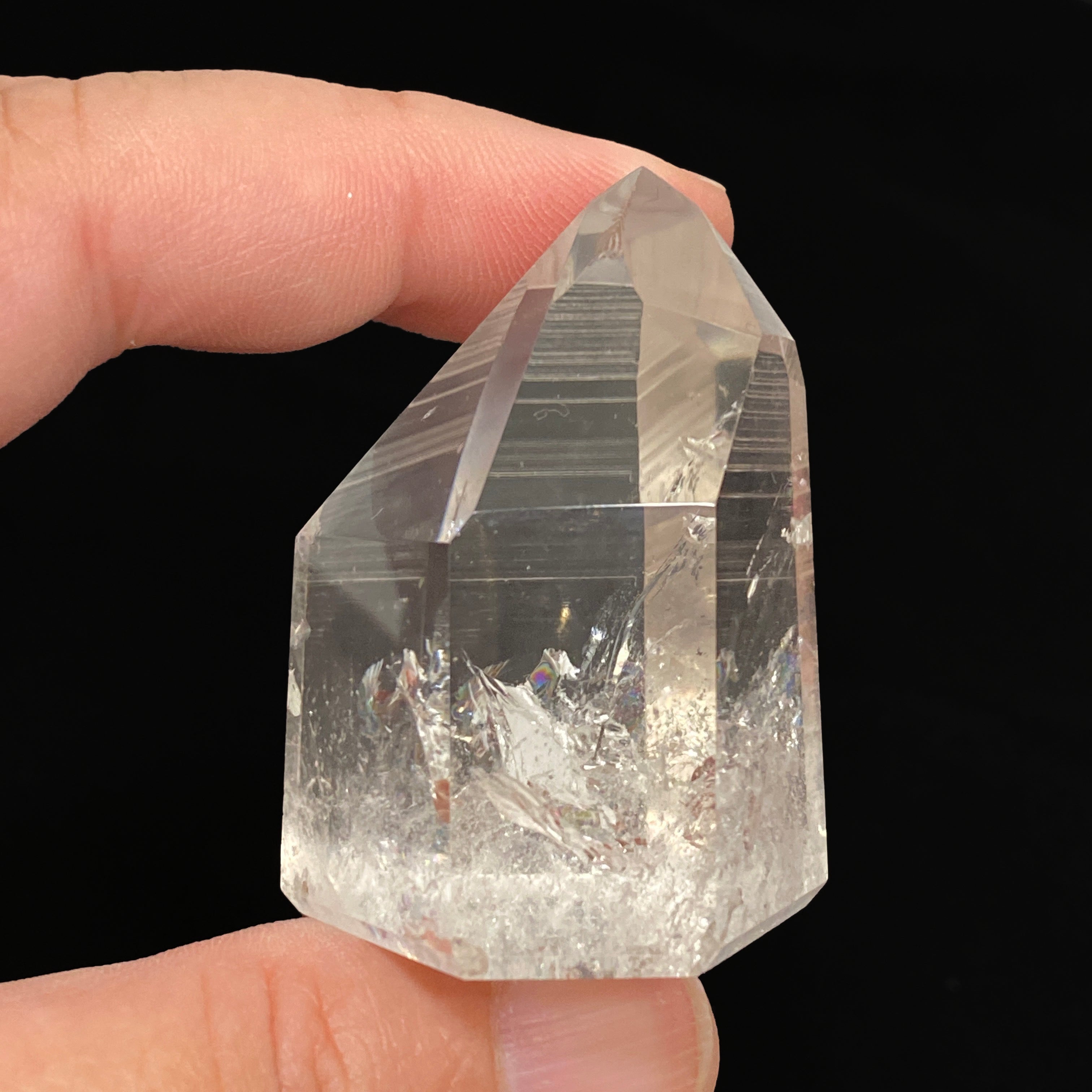 Lemurian Seed Crystal Polished Point - 74g 47x38mm Natural Healing Stone for Meditation, Energy Work & Spiritual Growth - Perfect for Home Decor, Yoga Spaces & Crystal Collections