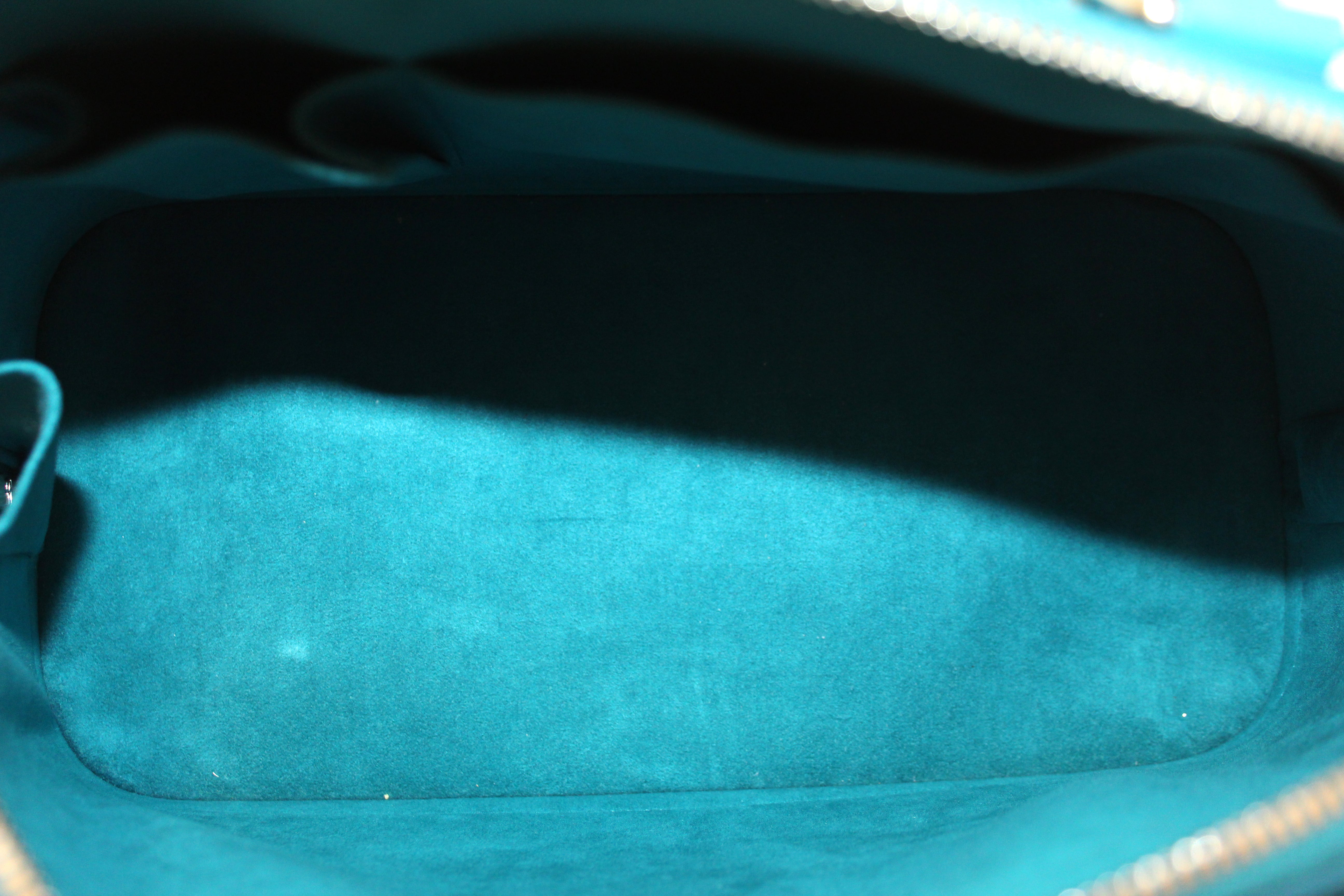 Authentic Louis Vuitton Blue Epi Leather Alma PM Handbag for Women - Luxury Designer Crossbody Bag for Work, Travel & Evening Events