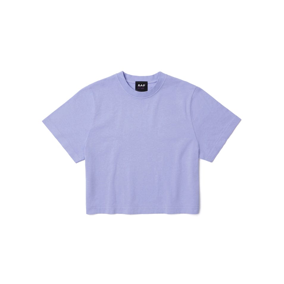 Baby Lavender Crop Tee - Soft & Comfortable Short Sleeve T-Shirt for Women | Perfect for Casual Wear, Summer Outfits & Layering