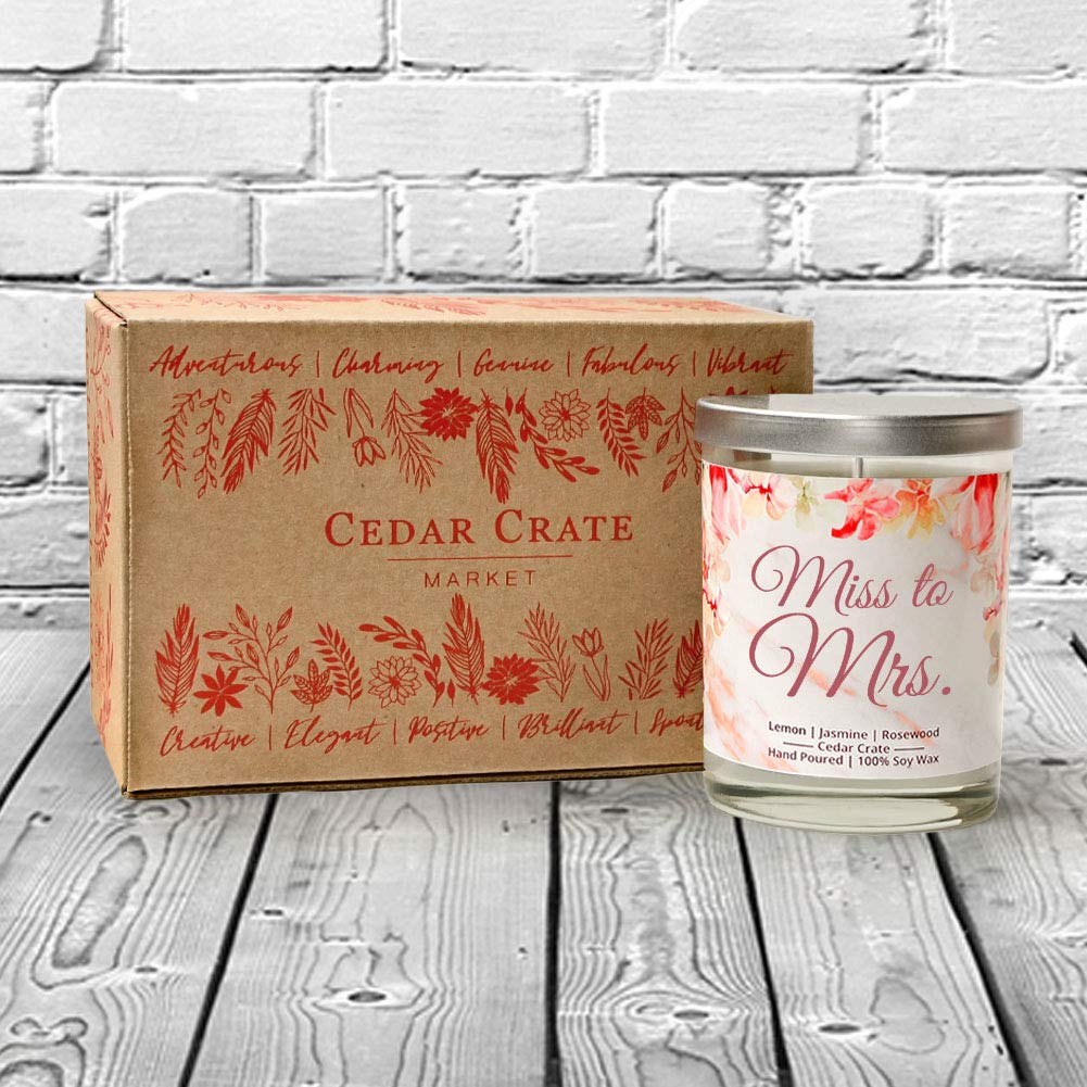 Luxury Scented Soy Candle for Brides - Perfect Engagement Gift, Wedding Day Decor & Bridal Shower Present | Romantic Home Fragrance for Bachelorette Parties & Newlyweds | Handmade in USA