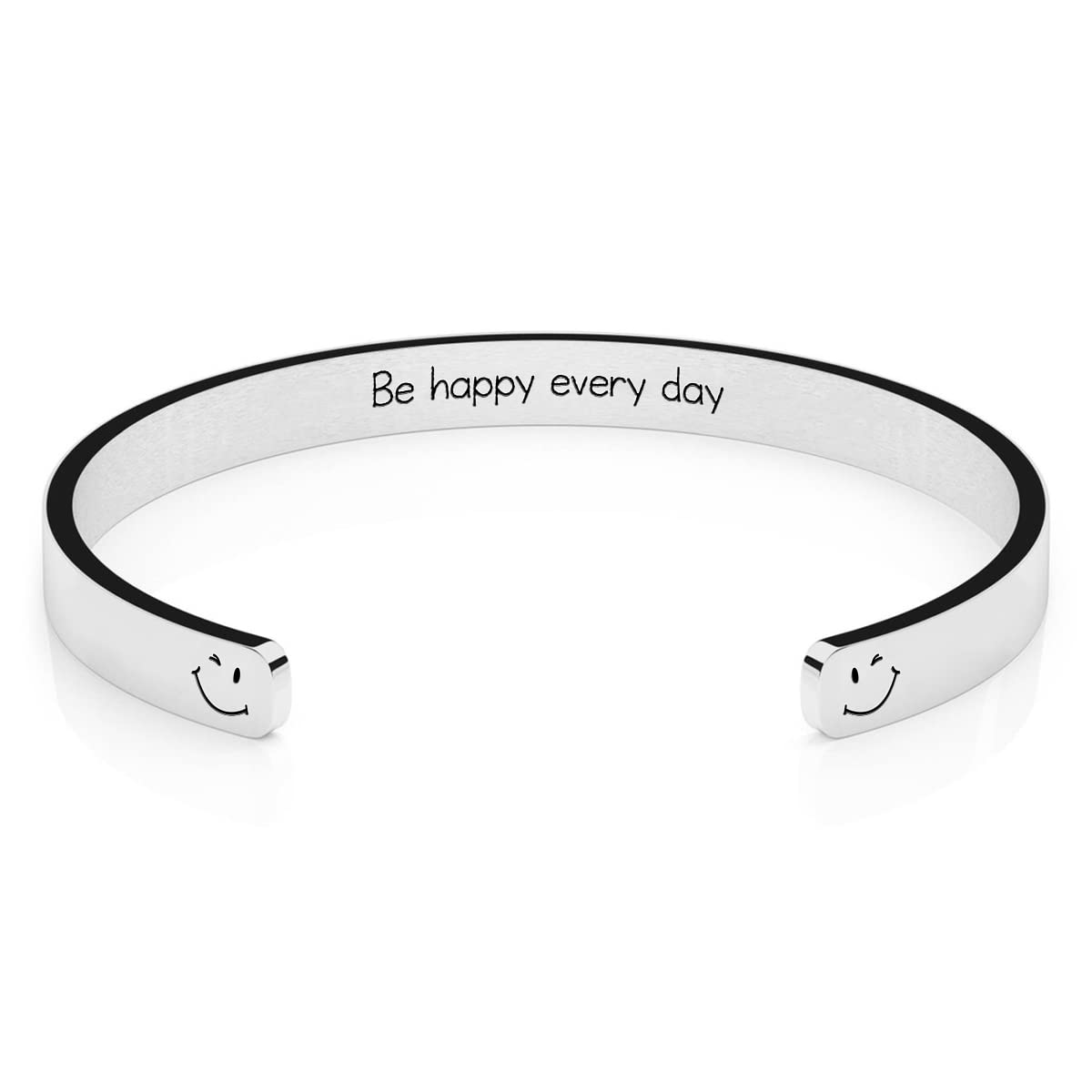 Personalized Inspirational Cuff Bracelets for Women - Custom Mantra Jewelry Gift for Her, Girls, Birthday, Friendship (Perfect for Daily Wear, Special Occasions & Meaningful Gifts)