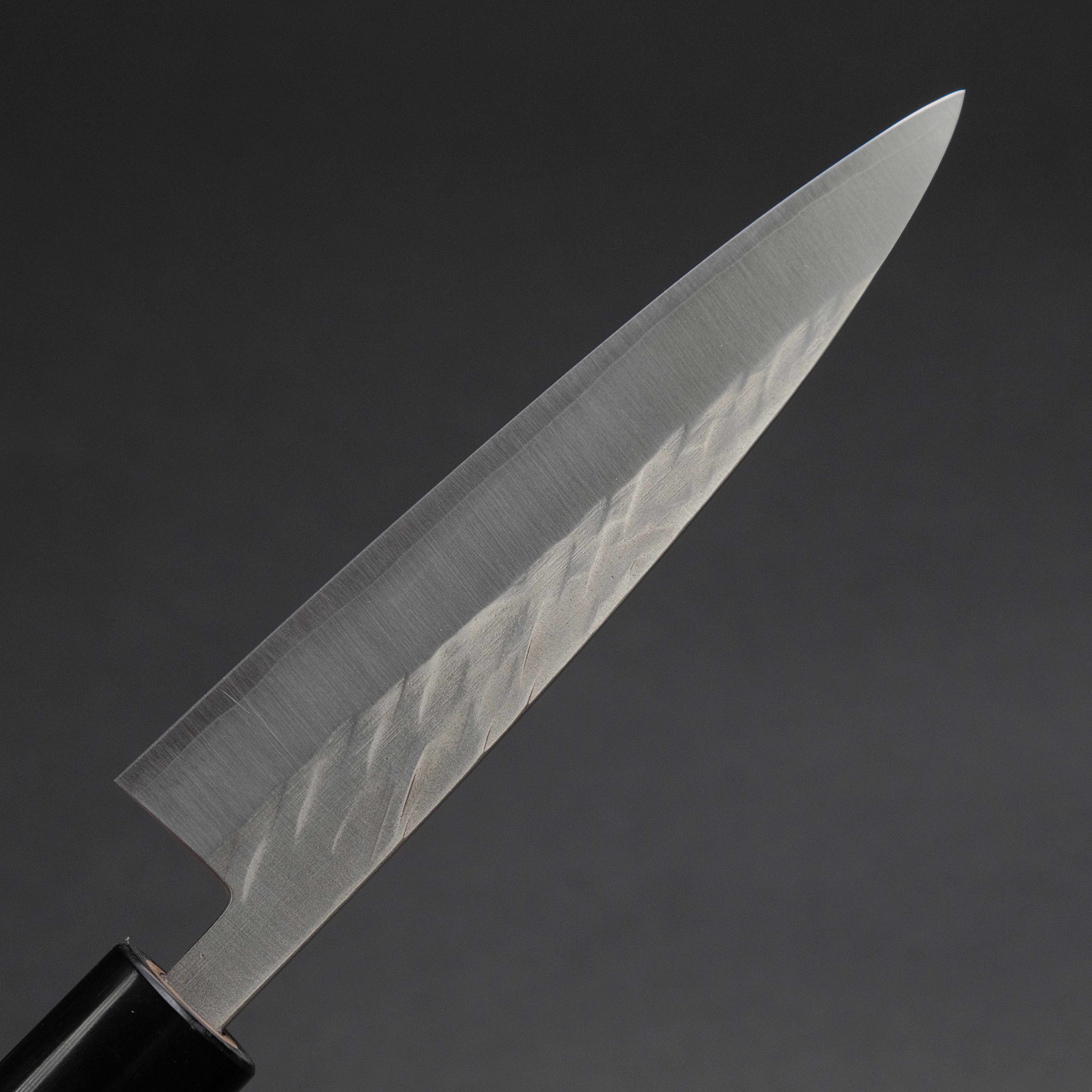 Hitohira TD SLD Tsuchime Petty Knife 135mm - Japanese Damascus Steel Blade with Ho Wood D-Shaped Handle - Perfect for Precision Slicing, Fruit Cutting & Small Kitchen Tasks