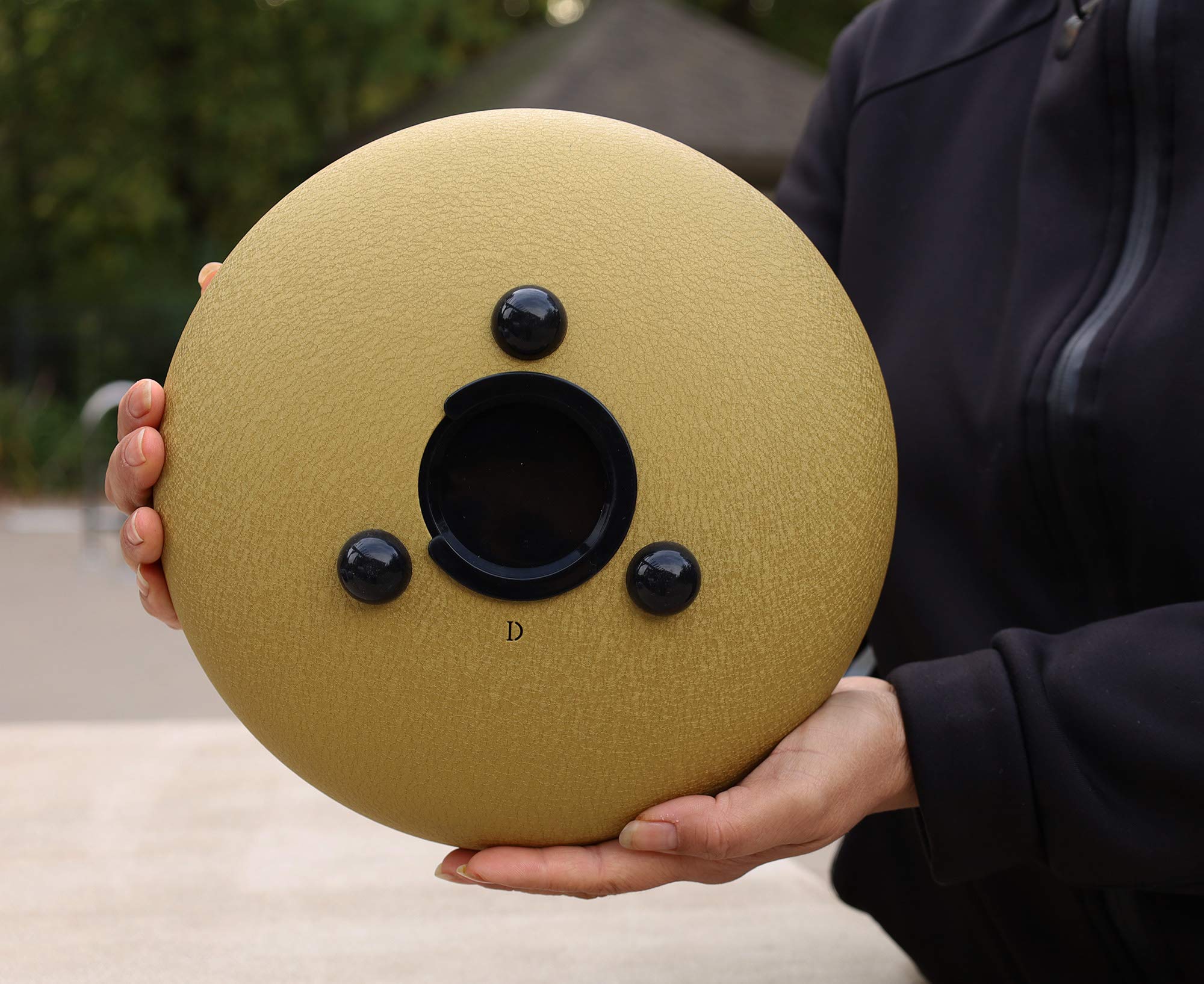 11-Note 10-Inch Steel Tongue Drum | Handpan Drum & Chakra Percussion Instrument with Pouch, Instruction Book, Mallets & Finger Picks (Yellow) - Perfect for Meditation, Sound Therapy, Music Education & Relaxation
