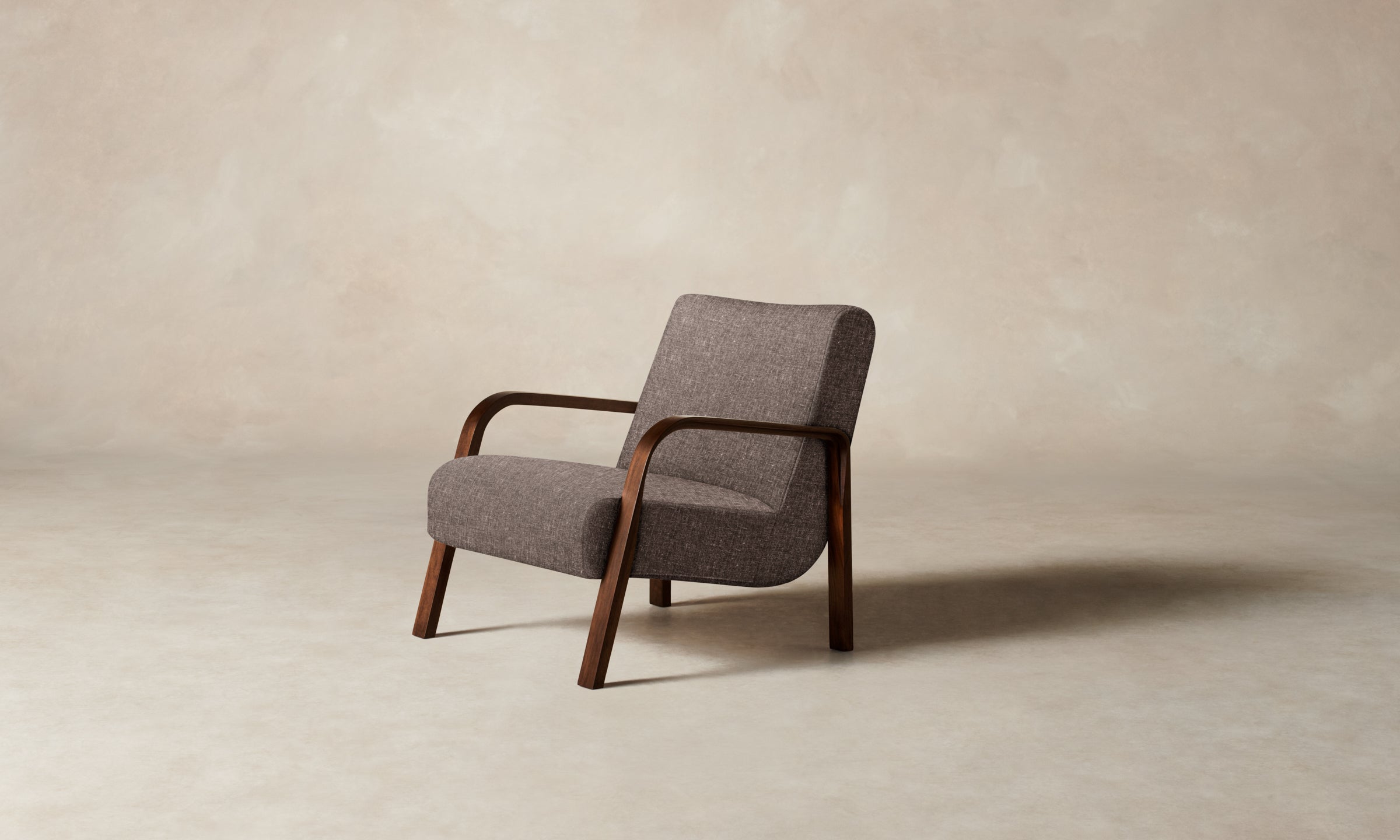 The Felix Chair - Premium Heritage Belgian Linen Upholstery in Carob Brown | Elegant Dining Room & Living Room Accent Chair