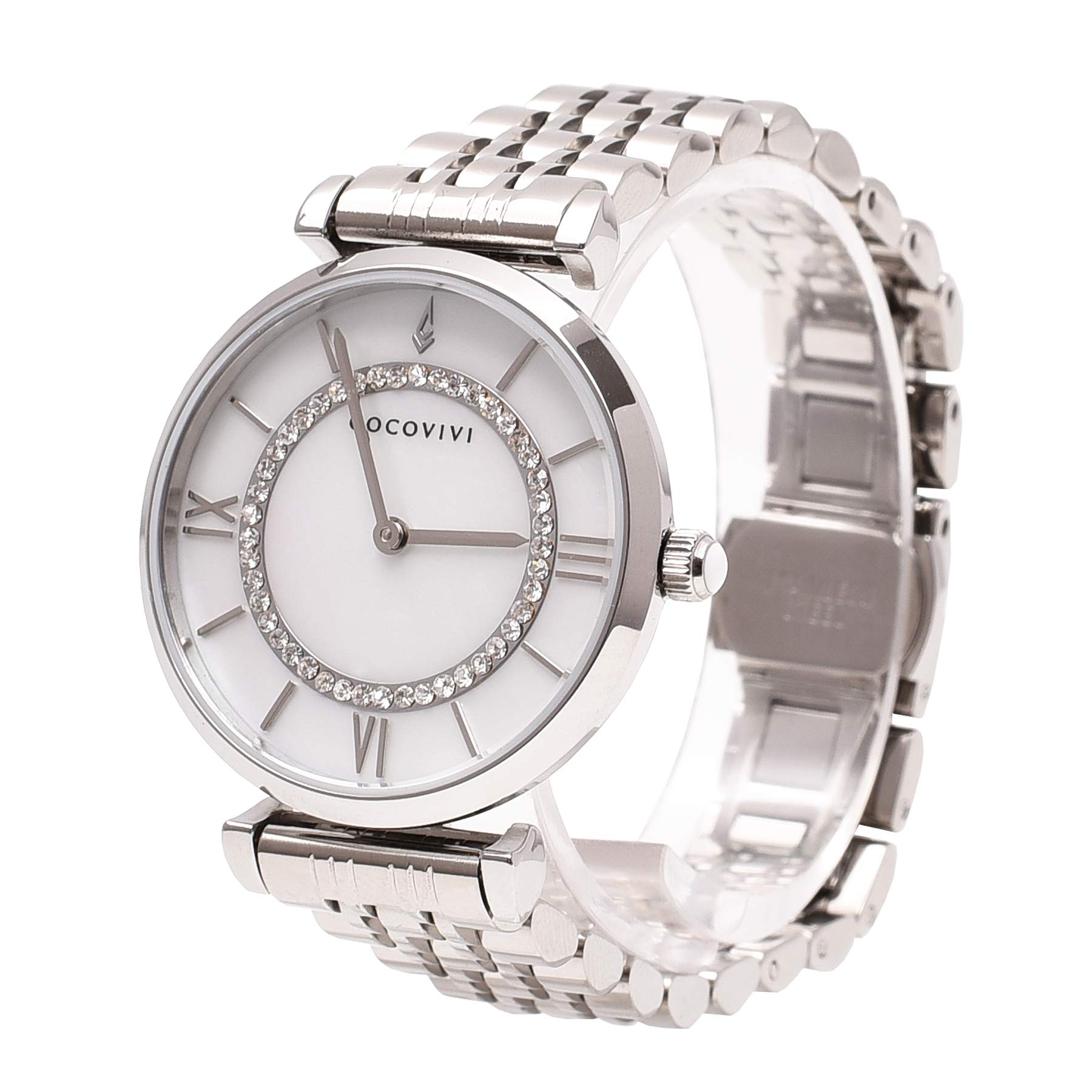 COCOVIVI Rose Gold Women's Watch - Water Resistant Stainless Steel Bracelet for Daily Wear & Dress Occasions