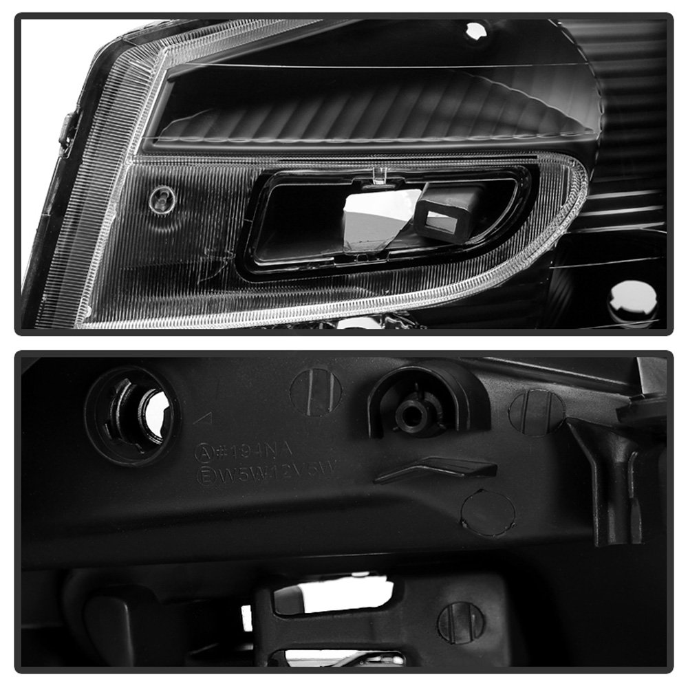 ACANII Replacement Headlights for 2005-2009 Chevy Equinox SUV - Black Headlamps Pair (Driver & Passenger Side) | Perfect for Night Driving, Off-Road Adventures & Vehicle Restoration Projects