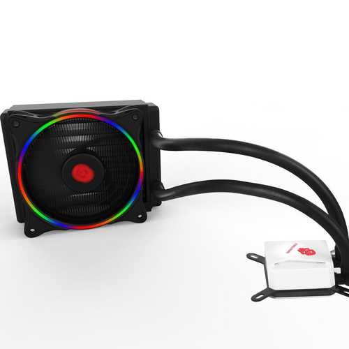 Best CPU Liquid Cooler - 12CM RGB LED Water Cooling System with Pump & Radiator for Intel & AMD - Perfect for Gaming PCs & High-Performance Workstations