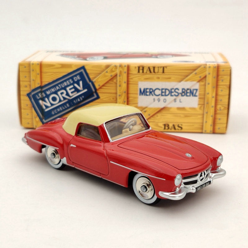 10pcs Norev 1:43 Scale Mercedes Benz 190 SL CL3512 Diecast Model Cars - Limited Edition Red Collectible Toy Vehicles for Adults & Kids | Perfect for Display, Gifts & Car Enthusiast Collections