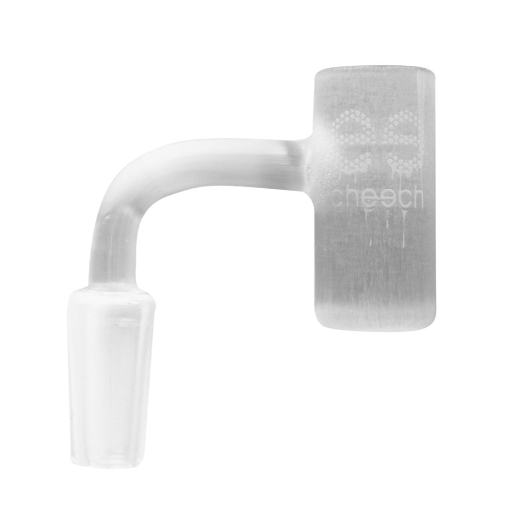 14mm Cheech Male Milky Glass Banger for Dabbing - Perfect for Concentrates & Essential Oils, Ideal for Home Use & Travel