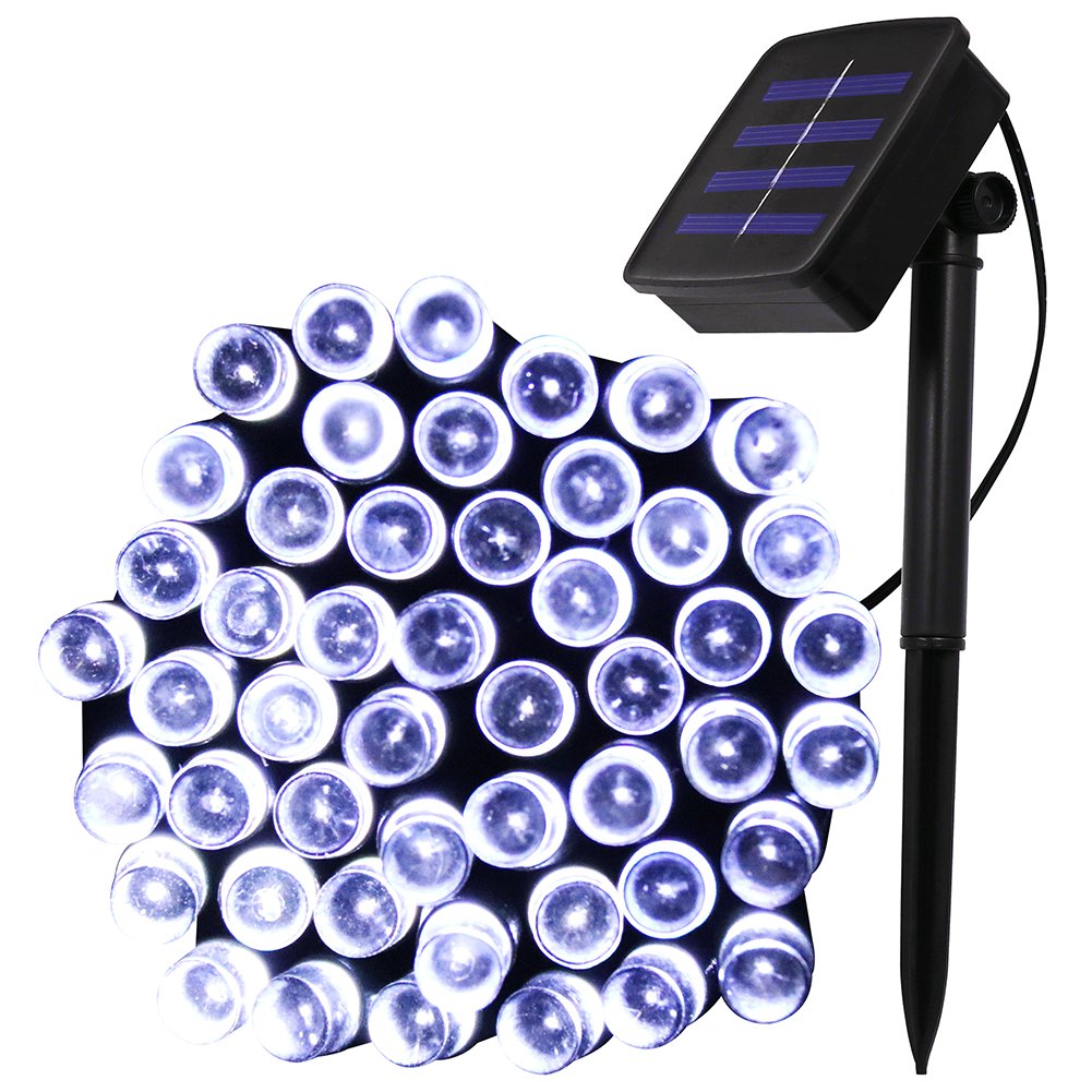 XUNATA 72ft Solar LED String Lights - 200 LED Solar Powered Fairy Lights with 2 Modes, Waterproof Outdoor Christmas Lights for Garden, Home, Wedding, Party Decoration | Perfect for Holiday, Patio, Landscape Lighting