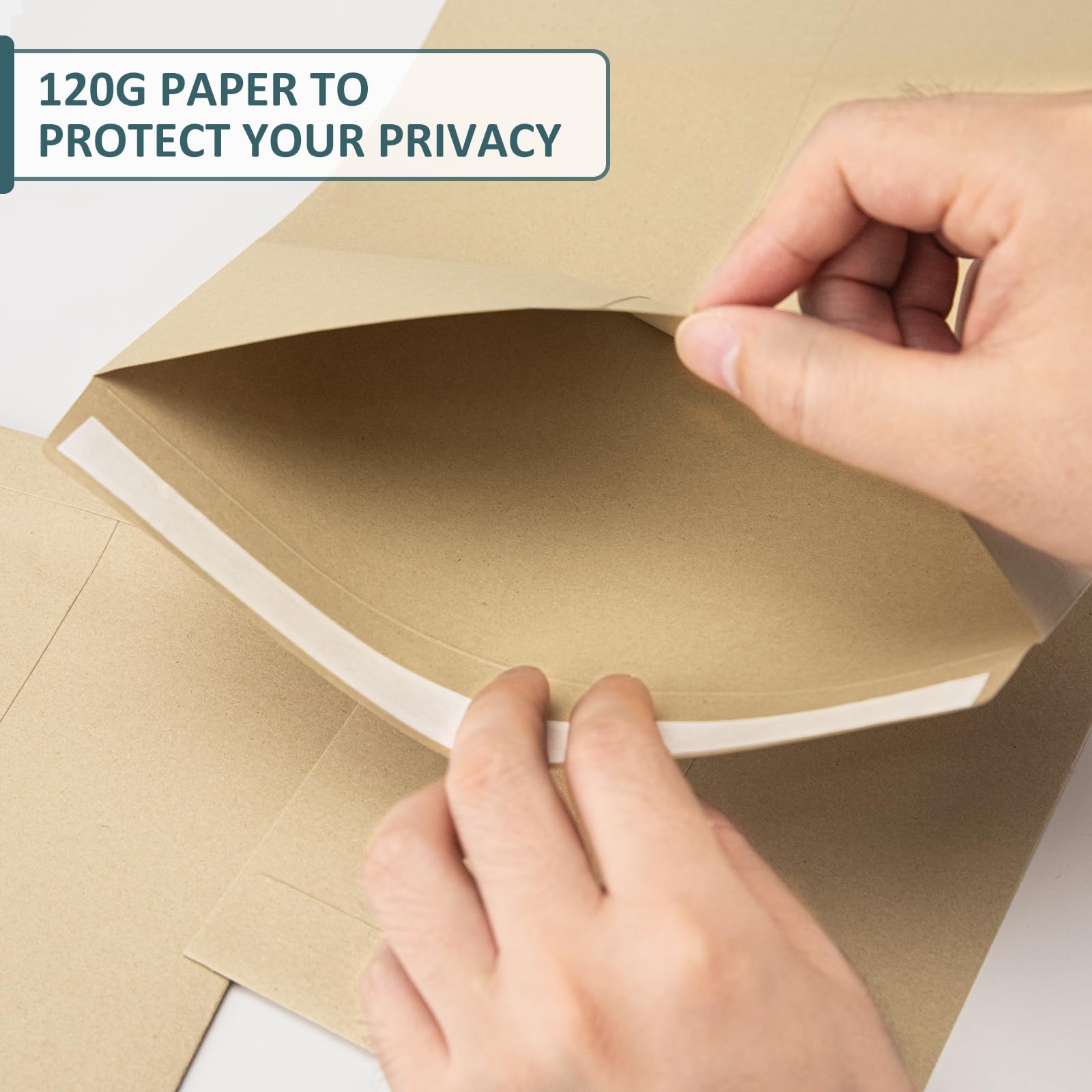 40 Pcs 10x13 Self Seal Catalog Envelopes - Mailing & Security Peel and Seal Envelopes, Printable Brown Kraft Manilla Envelopes (120G) for Invitations, Organizing Documents, Business Mailing & Secure Storage - Perfect for Offices, Mailing Services & Home Organization