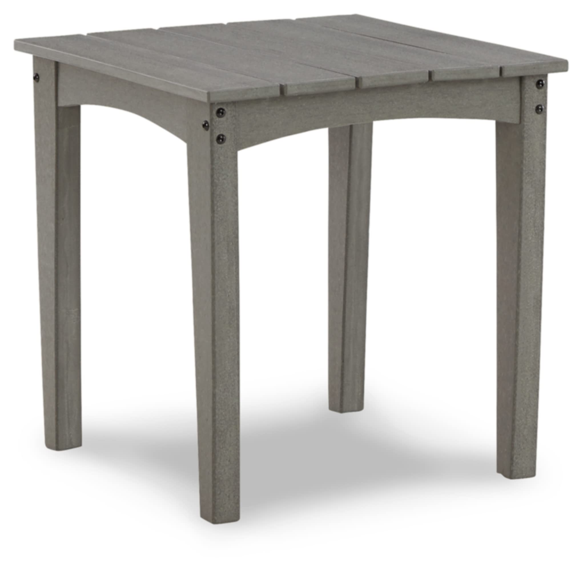 Signature Design by Ashley P802-702 Visola End Table - Modern Gray Nightstand for Bedroom, Living Room & Office - Compact Side Table with Storage Shelf