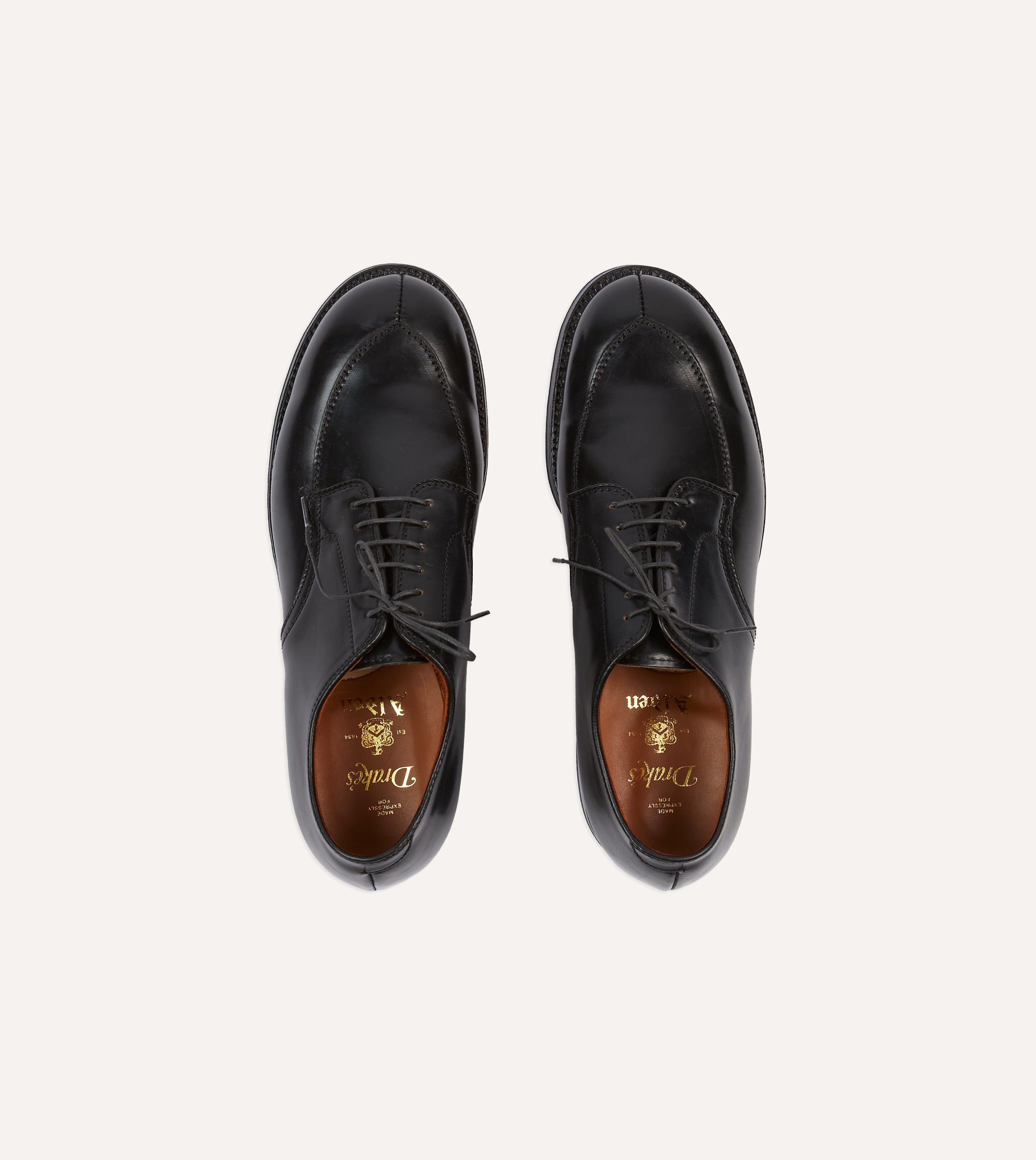 Alden Black Cordovan Algonquin Blucher - Premium Men's Dress Shoes for Business & Formal Occasions
