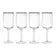 Premium Mikasa Sorrento 4-Piece Crystal White Wine Glass Set - 400ml Capacity - Elegant Stemware for Chardonnay, Sauvignon Blanc & Fine Dining - Perfect for Weddings, Anniversaries & Special Occasions