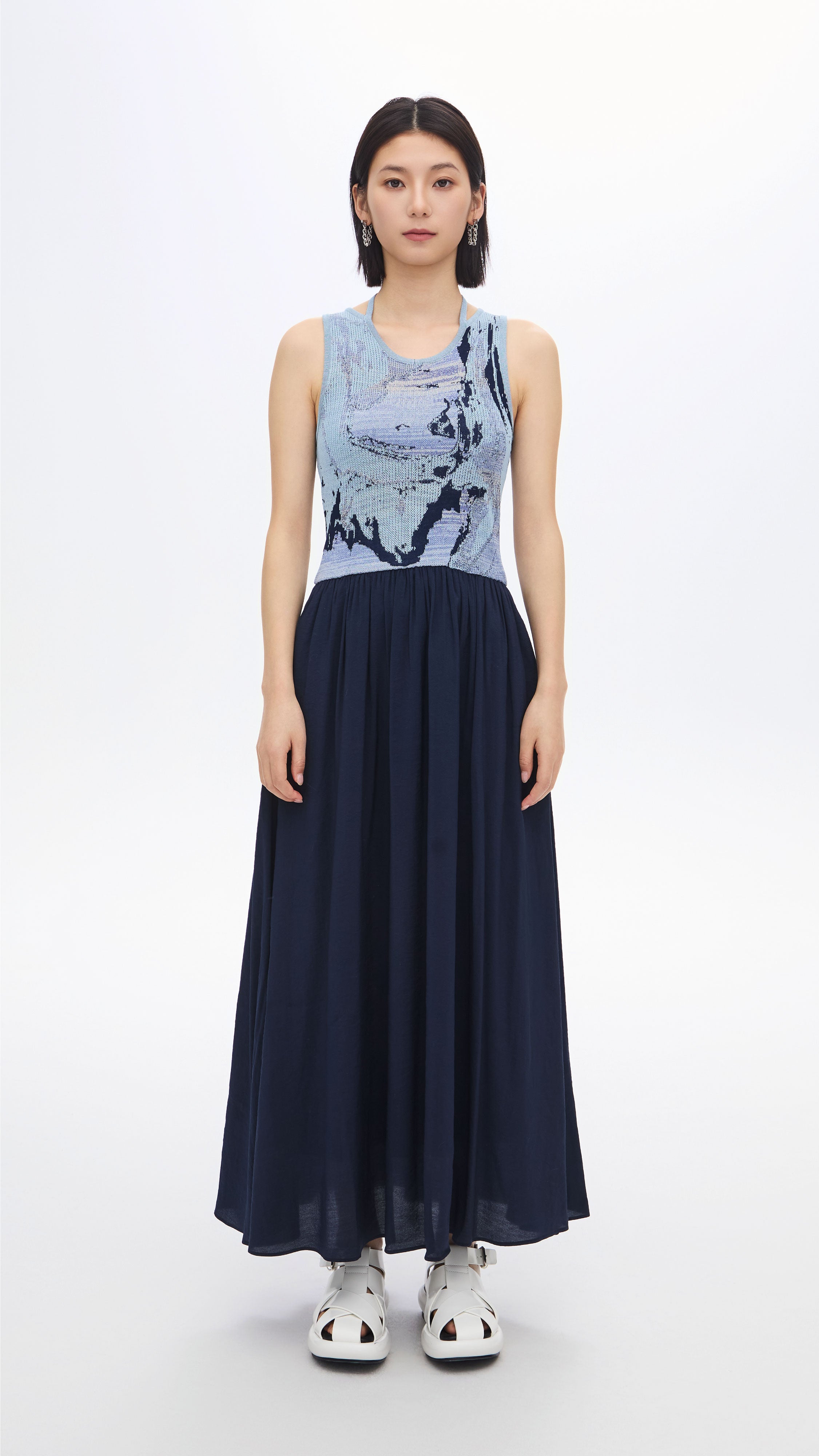 Elegant Jacquard 2-in-1 Convertible Dress for Women | Versatile Day to Night Outfit for Parties, Weddings & Special Occasions