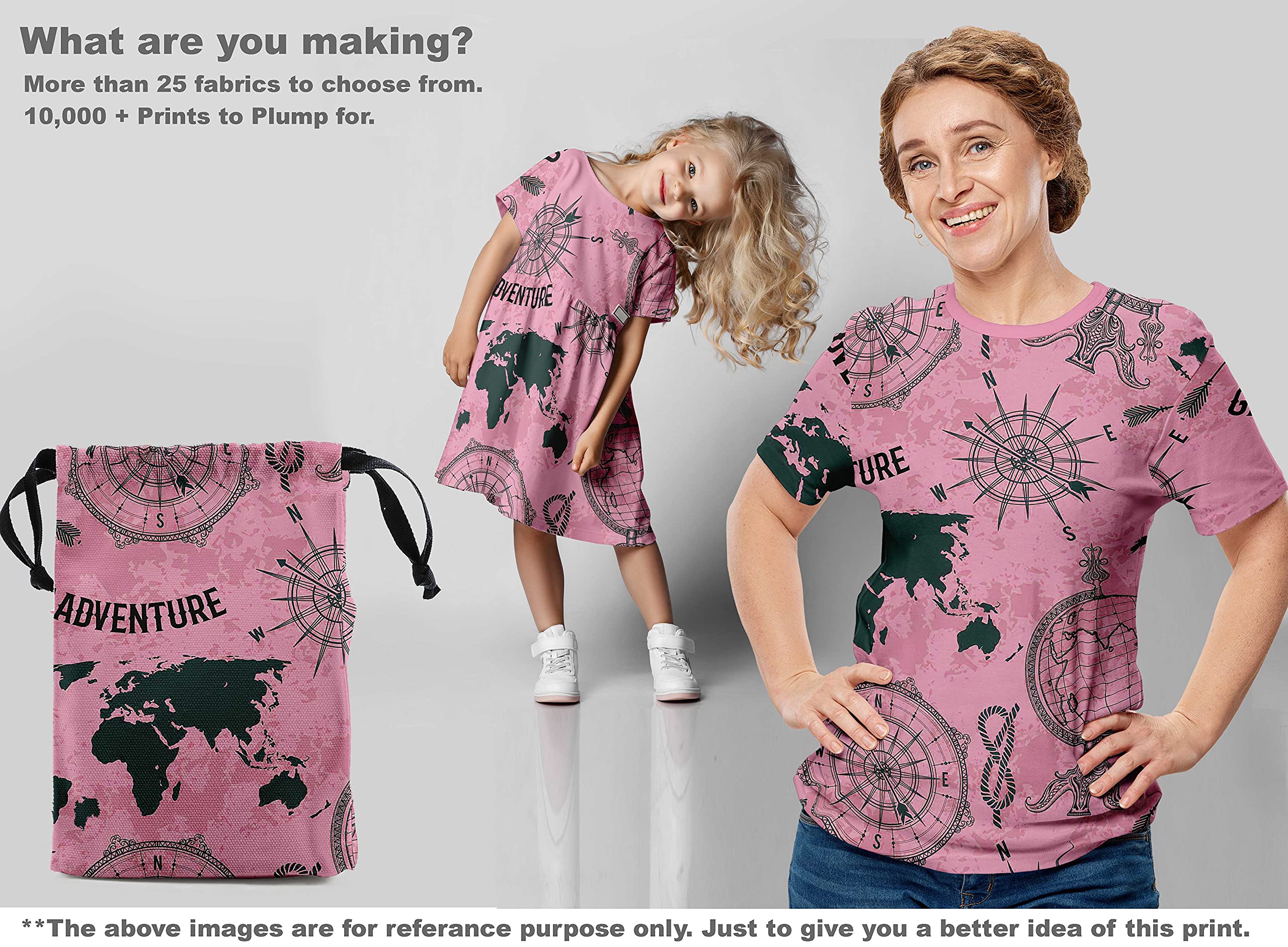 Premium 100% Cotton Silk Blend Light Pink Fabric - Soft Tea Kettle Print Dress Material by The Yard (42