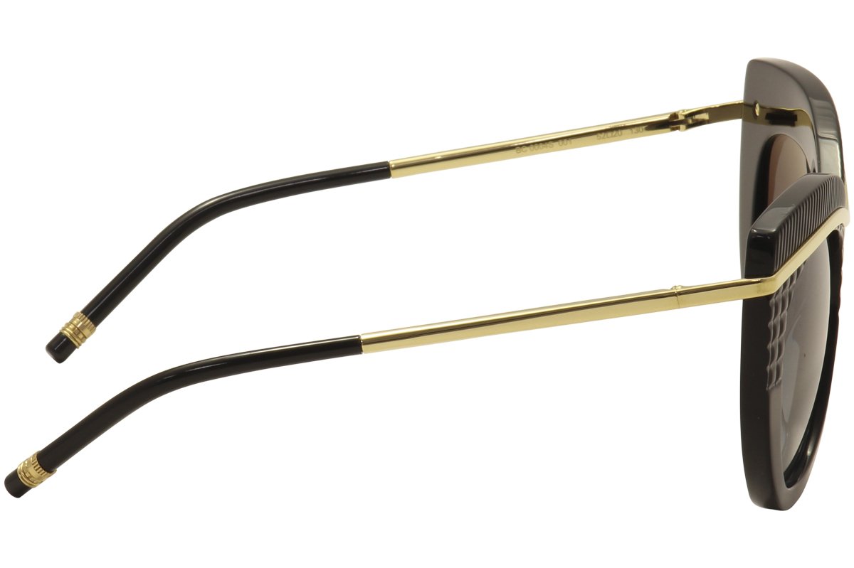 Boucheron BC0004S Luxury Sunglasses for Women & Men - UV Protection, Polarized Lenses, Fashionable Frame (Color 001) - Perfect for Driving, Beach & Outdoor Activities