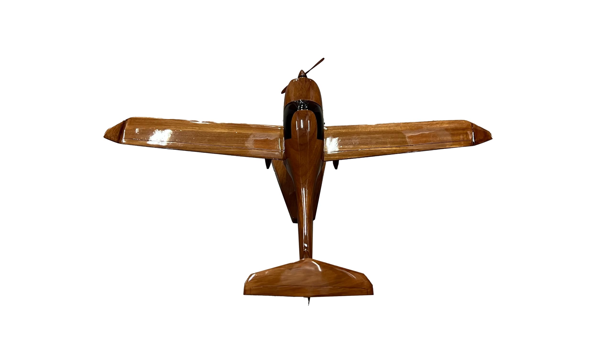 DA20 Diamond Mahogany Wooden Desktop Aircraft Model - Handcrafted Mahogany Wood Airplane Display for Office Desk, Home Decor & Aviation Enthusiasts - Perfect for Gifts, Collectors and Aviation Themed Decorations