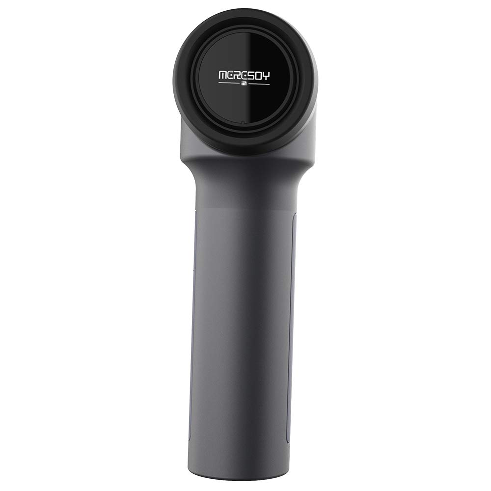 **Meresoy K1 Mini S 3400mAh Cordless Percussion Massage Gun - Deep Tissue Muscle & Fascia Massager for Pain Relief, 5 Speed Levels & 6 Heads, Portable for Athletes & Recovery (Black) – Perfect for Post-Workout, Travel & Home Use**