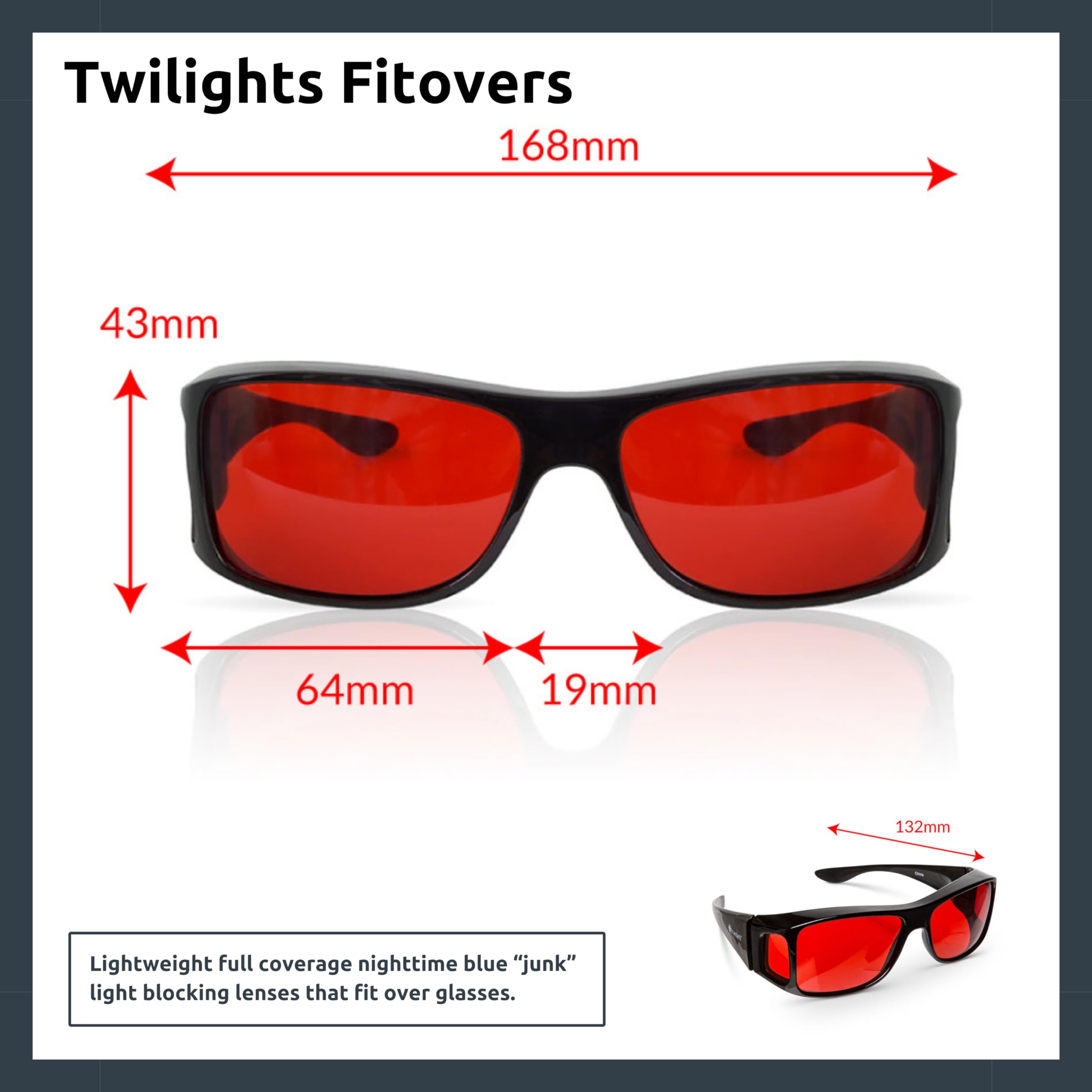 TrueDark Twilights Blue Light Blocking Glasses for Men & Women – Reduce Eye Strain, Block UV Glare & Improve Sleep – Perfect for Computer, Gaming, TV & Phone Use – Anti-Fatigue Eyewear for Digital Screen Protection