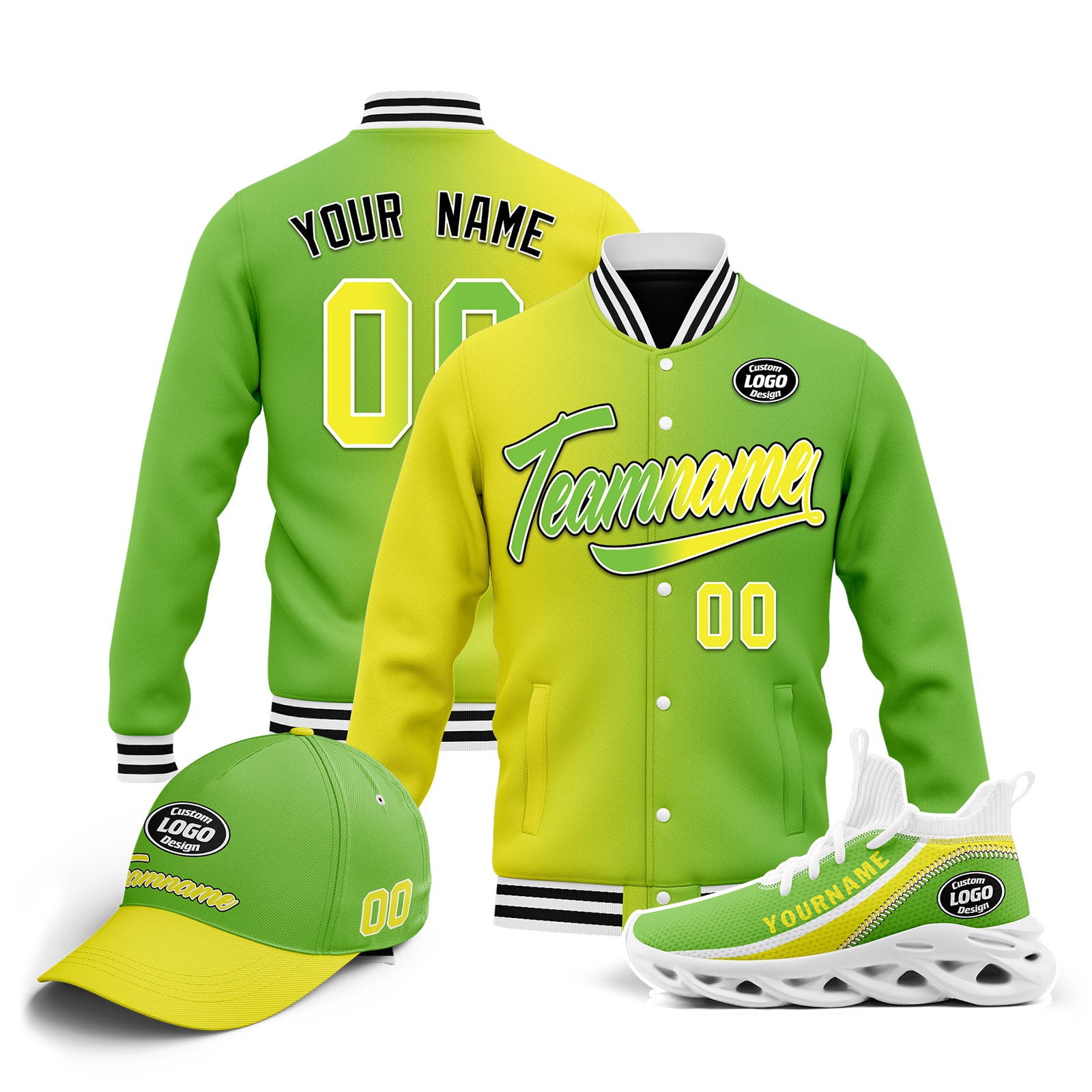 Custom Jacket, MaxSoul Shoes & Hat Combo Set - Personalized Winter Outfit for Men & Women | Perfect for Outdoor Activities, Sports & Casual Wear