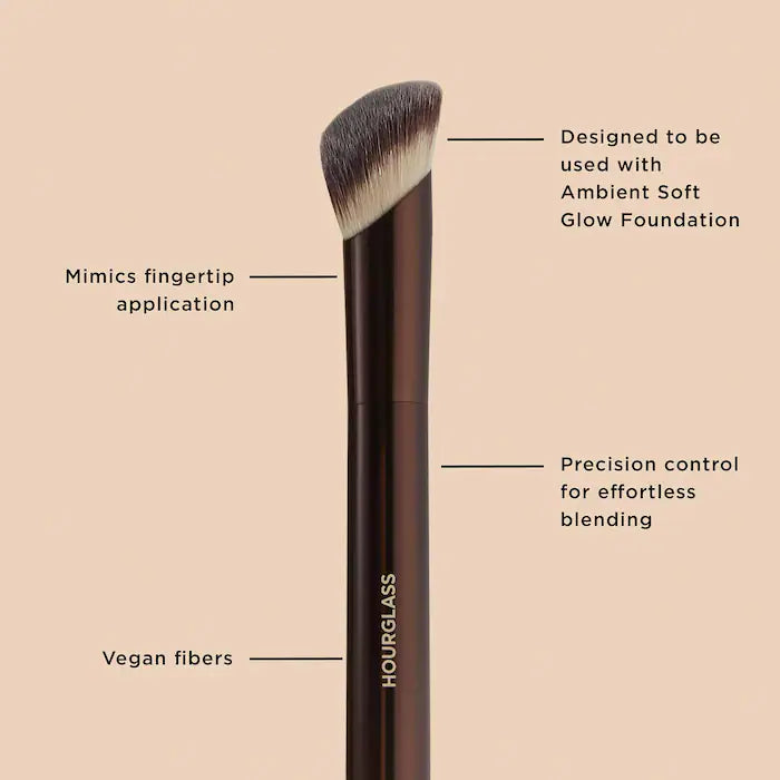 Hourglass Ambient Soft Glow Foundation Brush - Professional Makeup Brush for Flawless Liquid & Powder Application - Perfect for Everyday Makeup & Special Occasions
