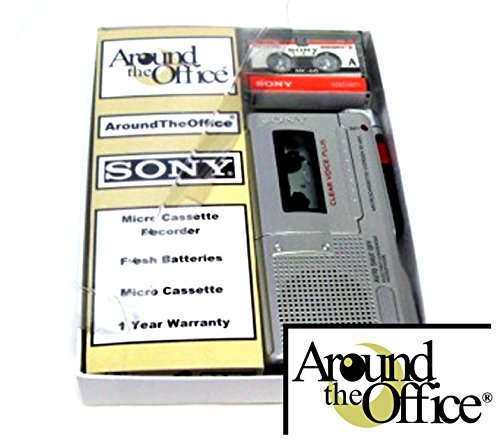 Model M-455 Professional Microcassette Voice Recorder - Portable Handheld Dictaphone with Gift Box & Accessories | Perfect for Lectures, Interviews & Note Taking