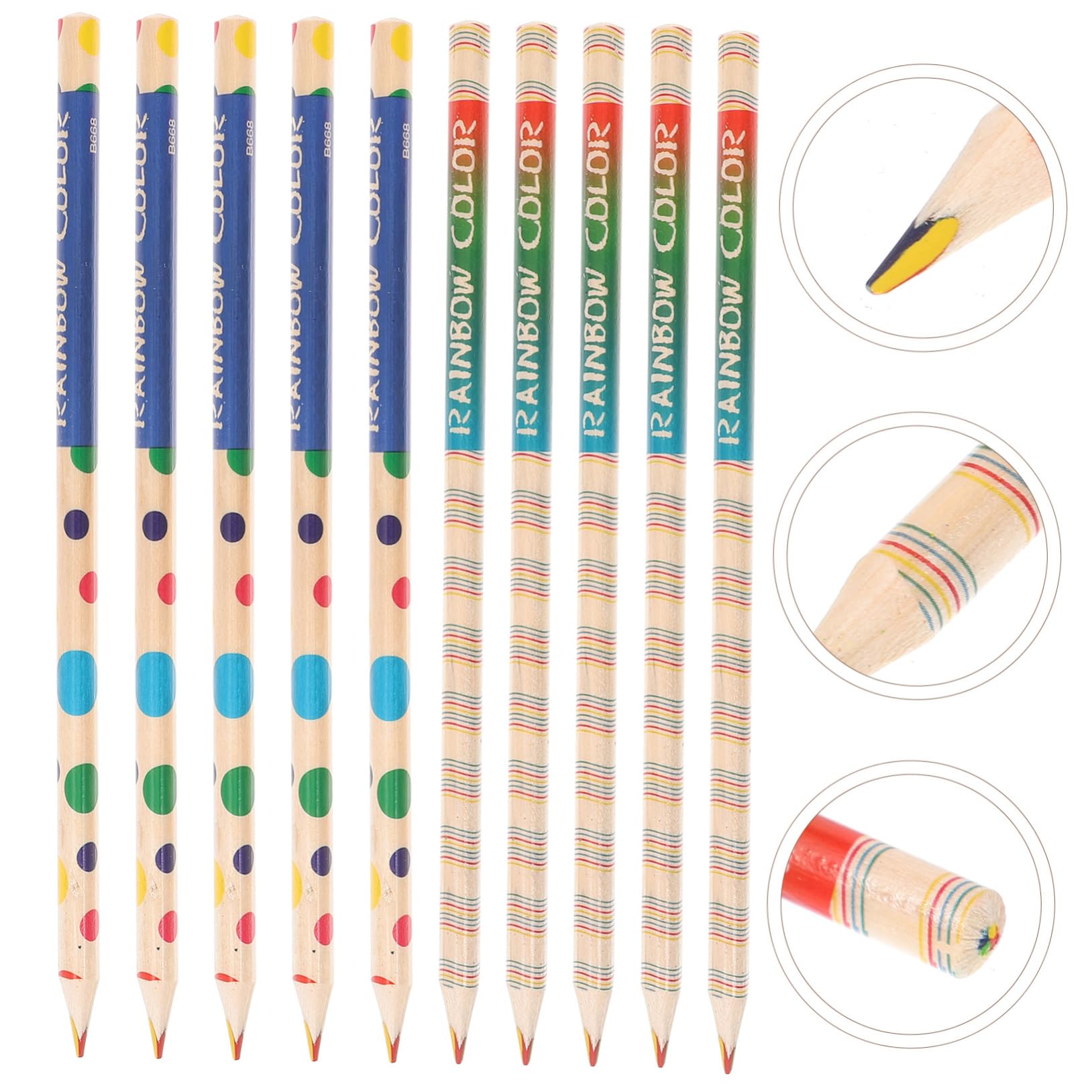 NUOBESTY 10-Pack Bulk Classroom Pencils - Aesthetic Sketching Pencils for Adults, Artists & Students - Perfect for Drawing, Writing, School Supplies & Office Use