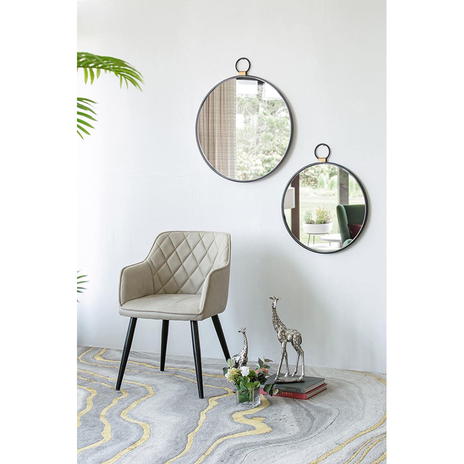 Elegant Beige Wooden Dining Chair - 31