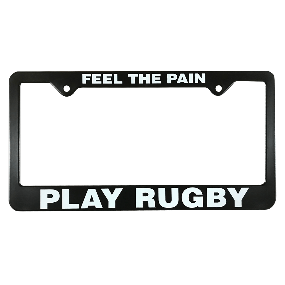 Ruggy License Plate Frame - Durable Metal Car Accessory for Sports Fans - Perfect for Tailgating & Game Day Decor