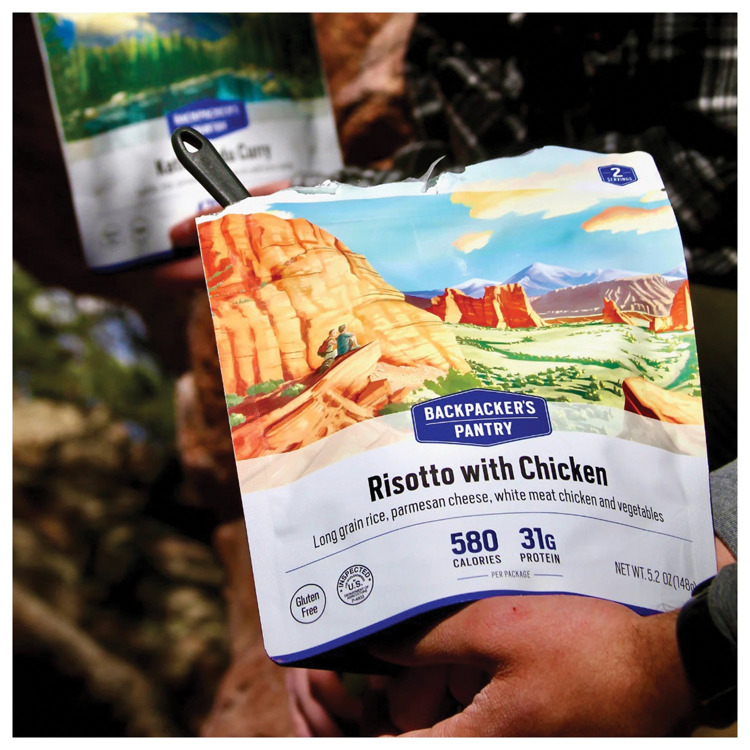 Backpackers Pantry BP Chicken Performance Risotto with Chicken - 2-Pack Freeze-Dried Camping Meal for Hiking, Backpacking & Emergency Preparedness