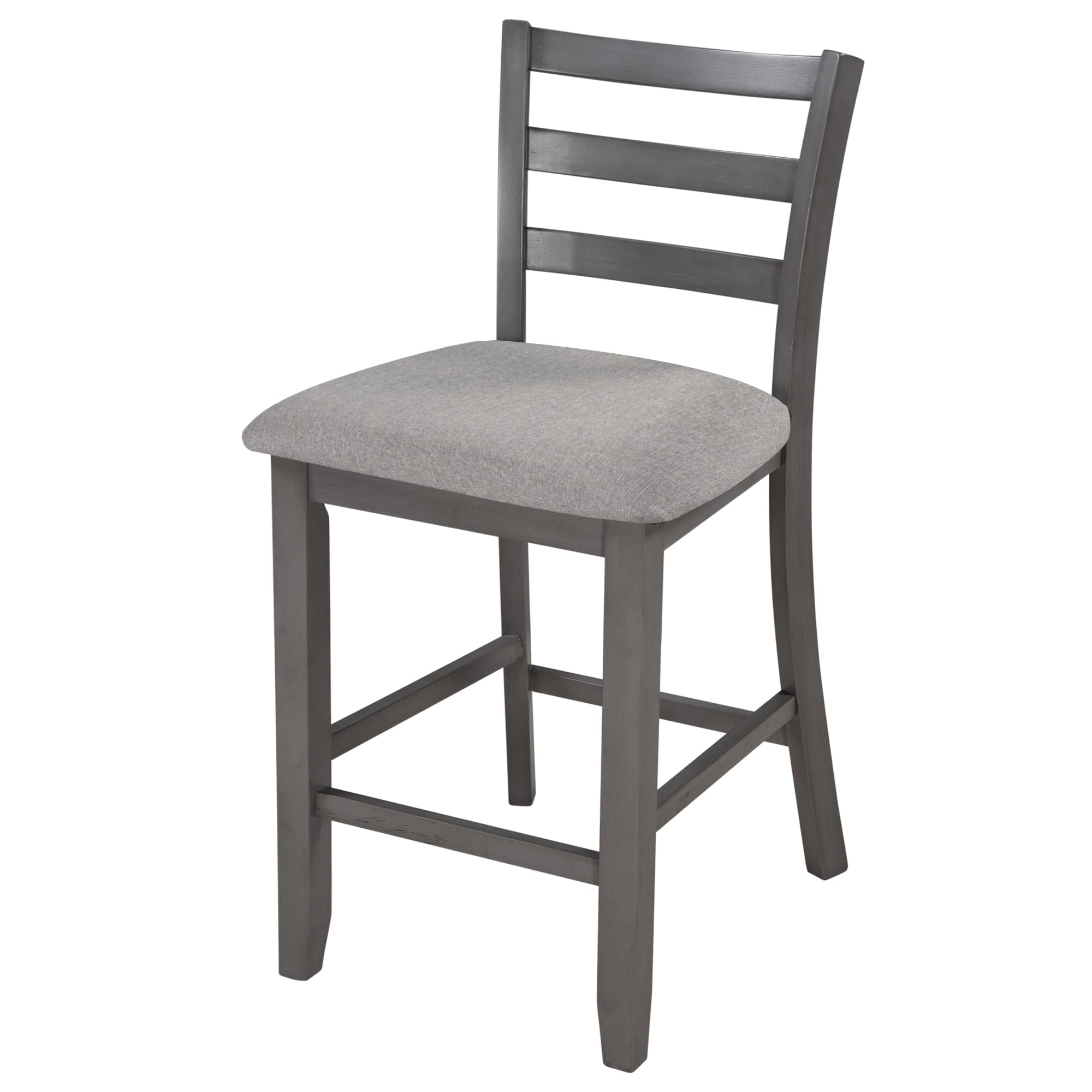 AOCOROE 5-Piece Counter Height Dining Table Set for 4 - 35 x 35 Inch Wood Table with 4 Padded Chairs - Perfect for Small Spaces, Dinette Kitchen, Breakfast Nook & Dining Room - Modern Farmhouse Style