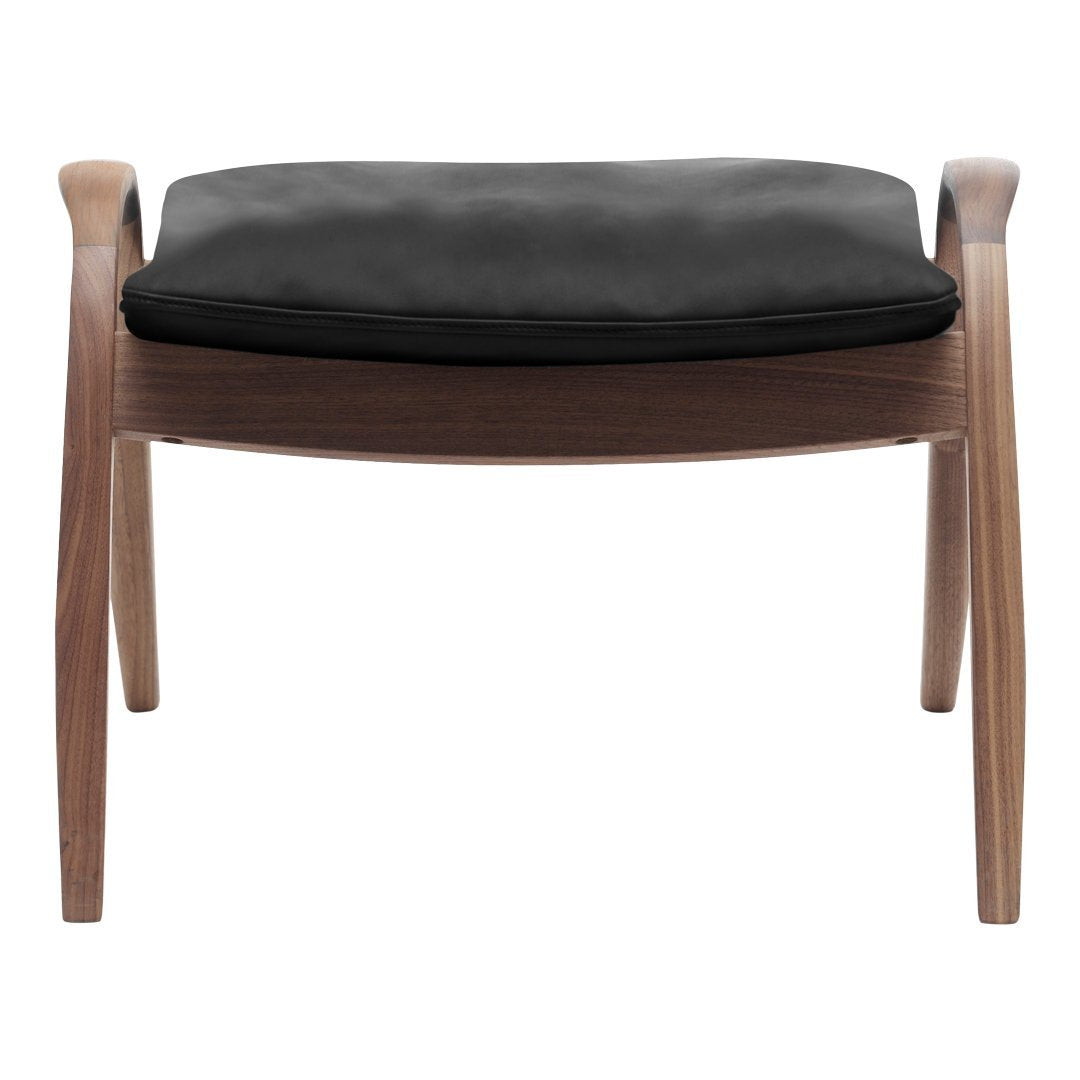 Premium FH430 Signature Footstool - Soft Upholstered Ottoman with Sturdy Wooden Legs for Living Room, Bedroom & Office - Perfect for Relaxing, Reading & Extra Seating