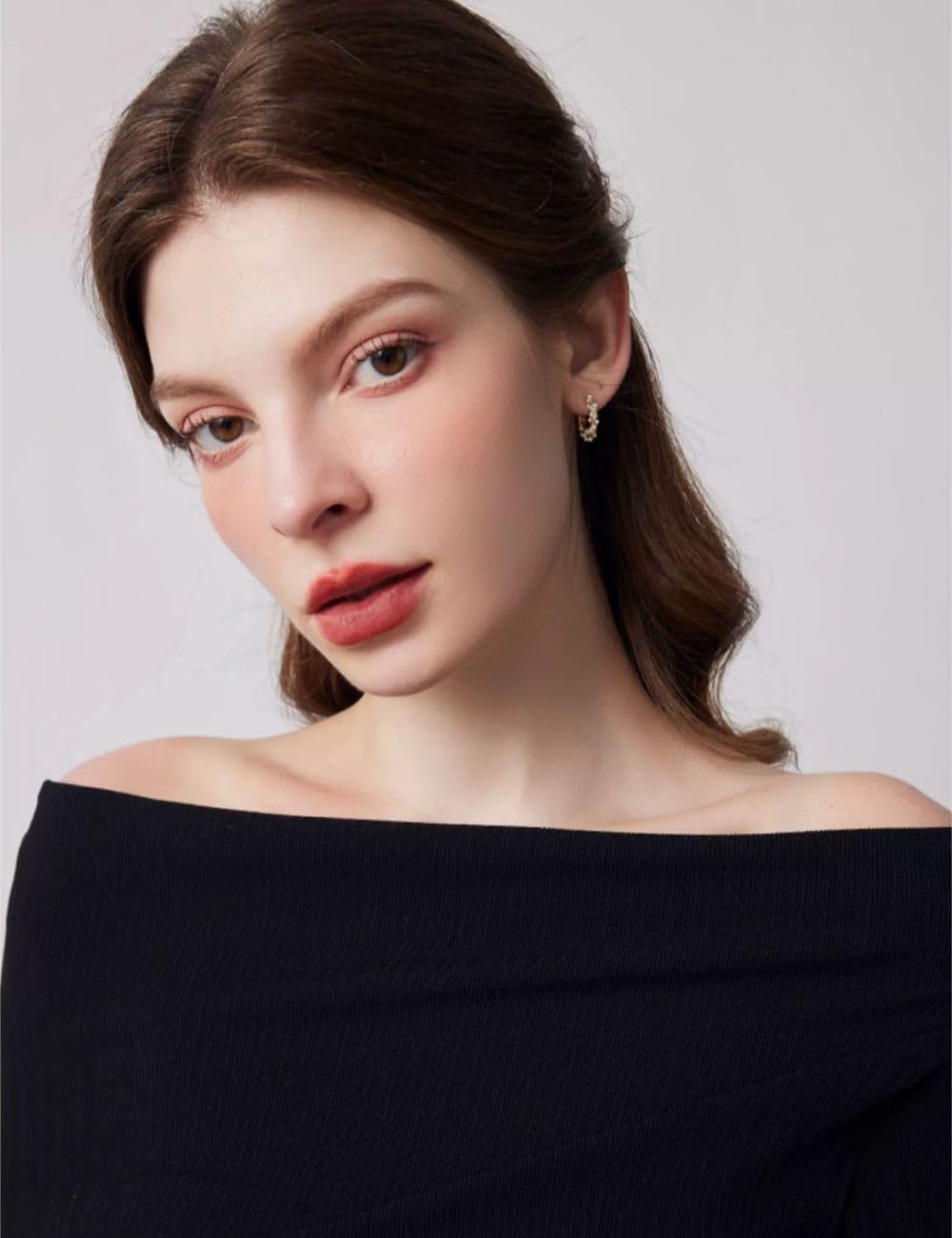 Trendy Chunky Gold Pearl Hoop Earrings for Women - Sterling Silver Twisted Hoops - Perfect for Parties, Weddings & Everyday Wear