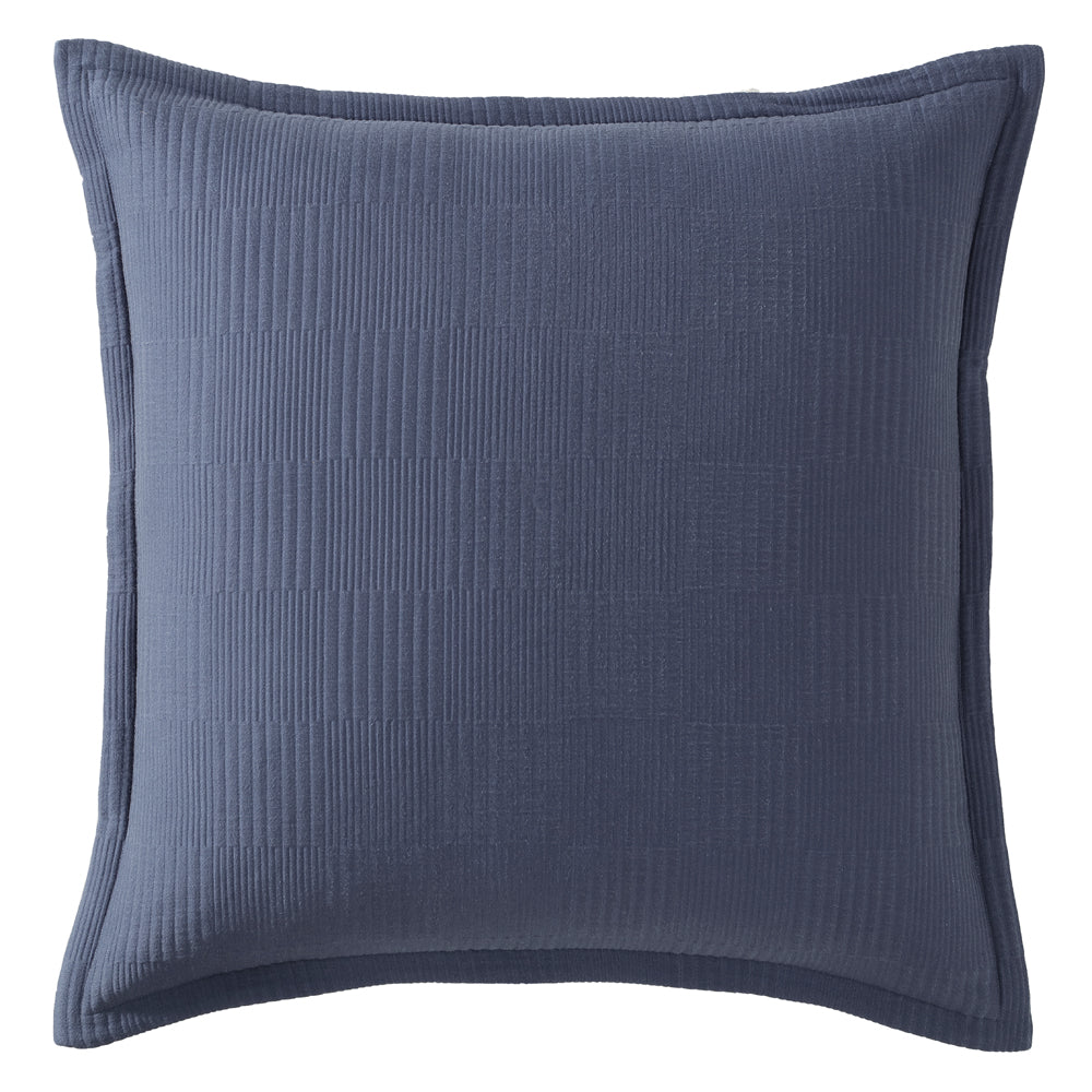 Premium Caspian Indigo European Pillowcase - 100% Cotton, Soft & Breathable - 26x26 Inches - Luxury Bedding for Home, Hotel, or Airbnb Decor