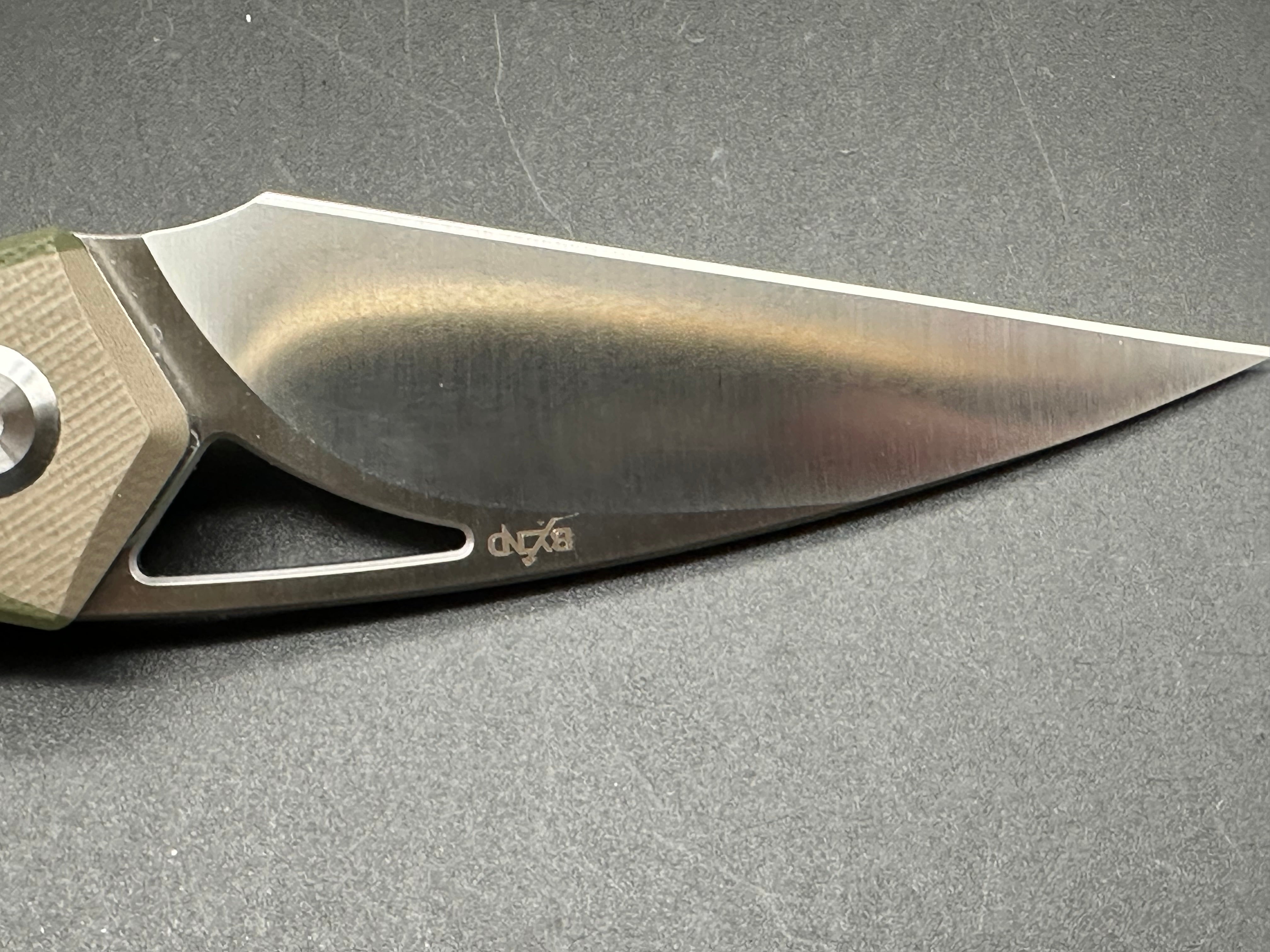 BEYOND EDC GEO Green G10 Handle VG-10 Wharncliffe Plain Edge Knife - Outdoor, Camping, Survival & Everyday Carry Tool