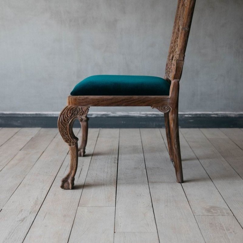 Hand Carved Intricate Parrot Dining Chair - Elegant Wooden Accent Chair for Dining Room, Living Room, or Office Decor - Perfect for Home and Restaurant Use