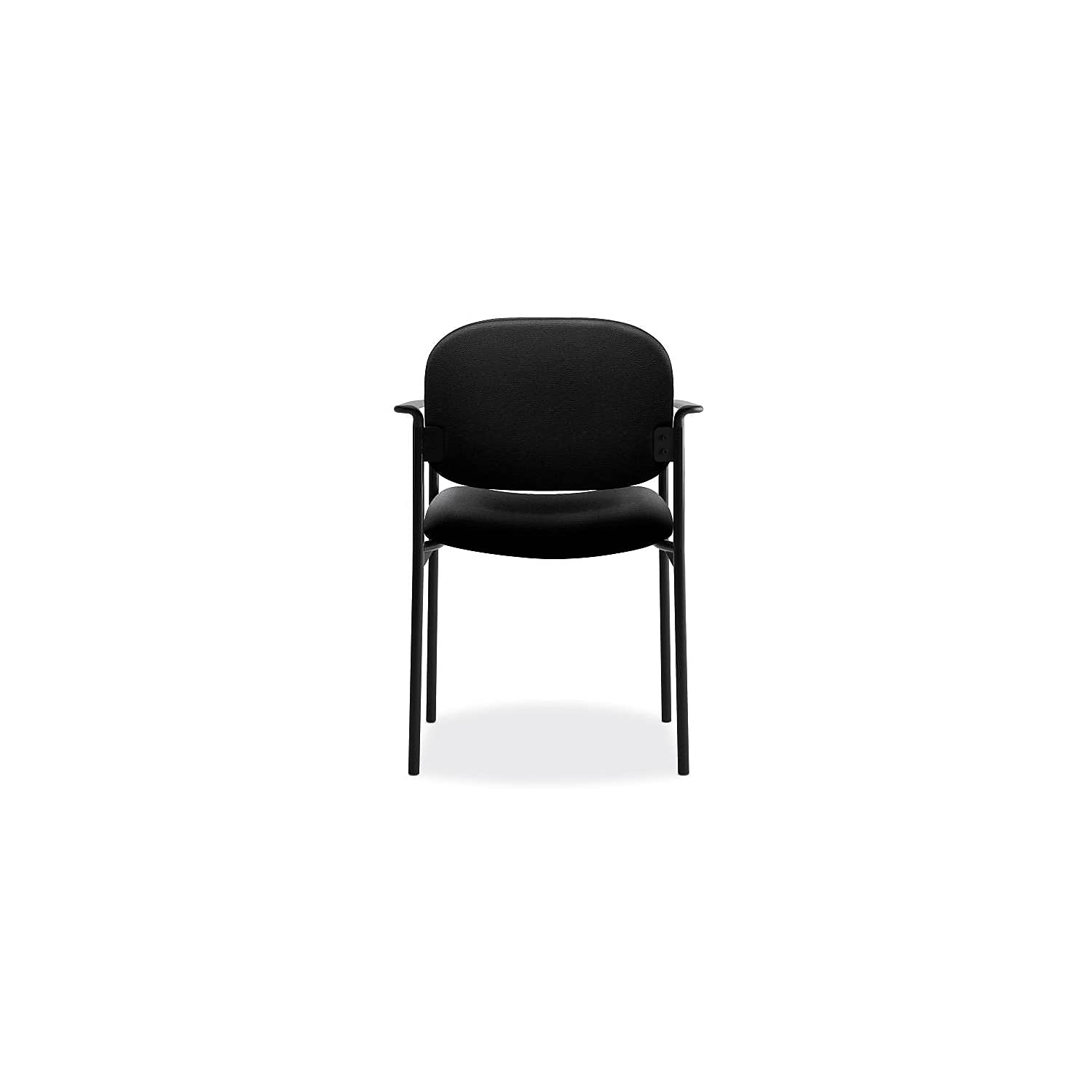 4-Pack Black Stacking Office Chairs - Heavy Duty & Space-Saving for Conference Rooms, Classrooms, and Events