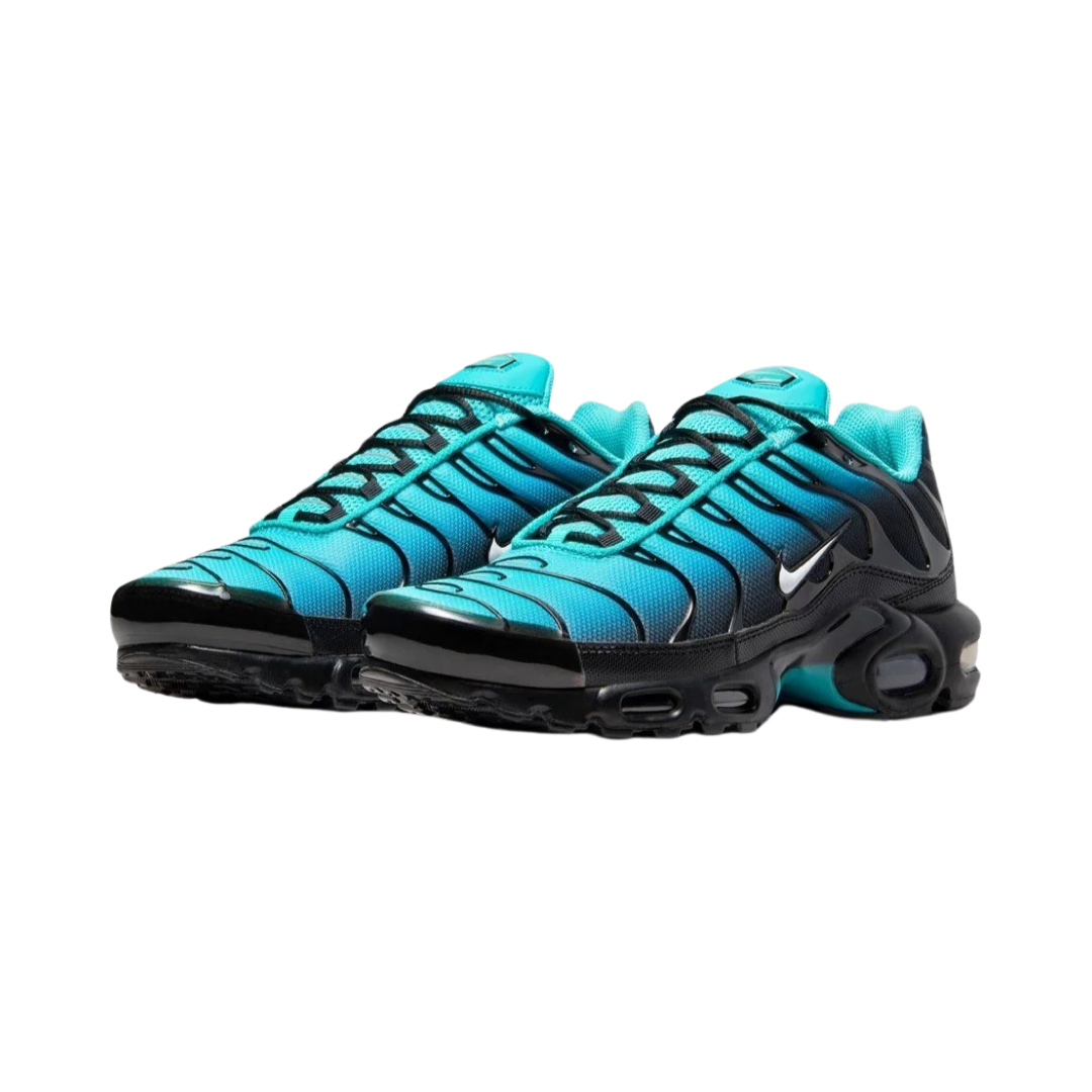 Nike Air Max Plus TN Men's Running Shoes - Caribbean Summit White Black Blue | Comfortable Cushioning for Gym, Jogging & Casual Wear