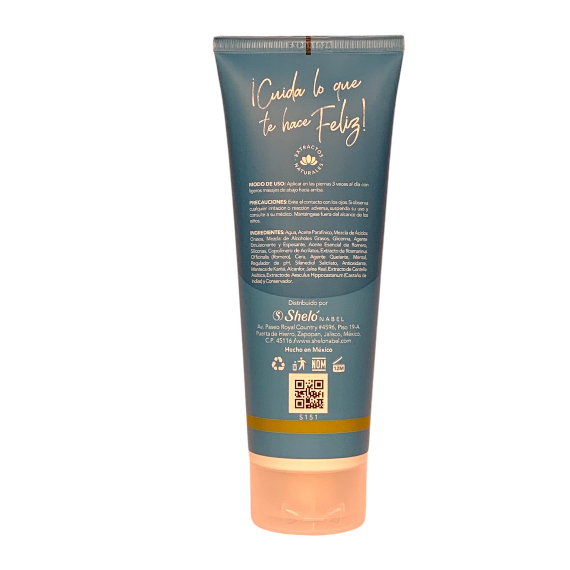 Anti-Varicose Herbal Cream with Horse Chestnut, Rosemary & Royal Jelly - Shelo Nabel VR-C Leg Vein Treatment (8.46 fl oz) for Swollen Feet, Spider Veins & Circulation Support - Perfect for Daily Use & Travel