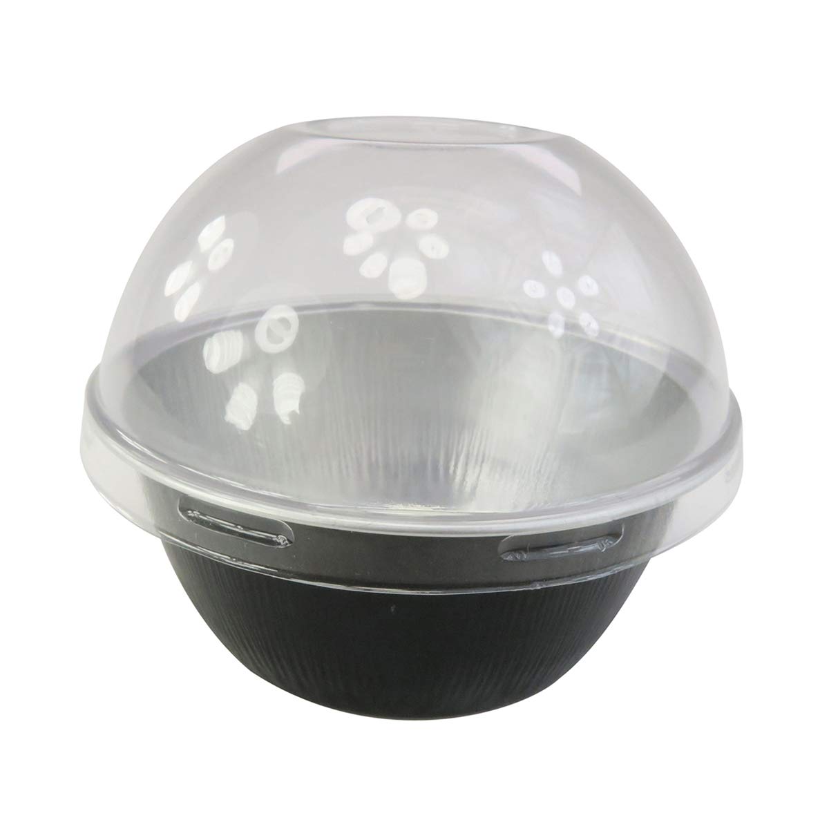 KitchenDance 4oz Disposable Aluminum Baking Cups with Lids - 500 Pack Black High-Dome Foil Pans for Creme Brulee, Flan, Cupcakes - Perfect for Baking, Cooking, Meal Prep & Party Desserts