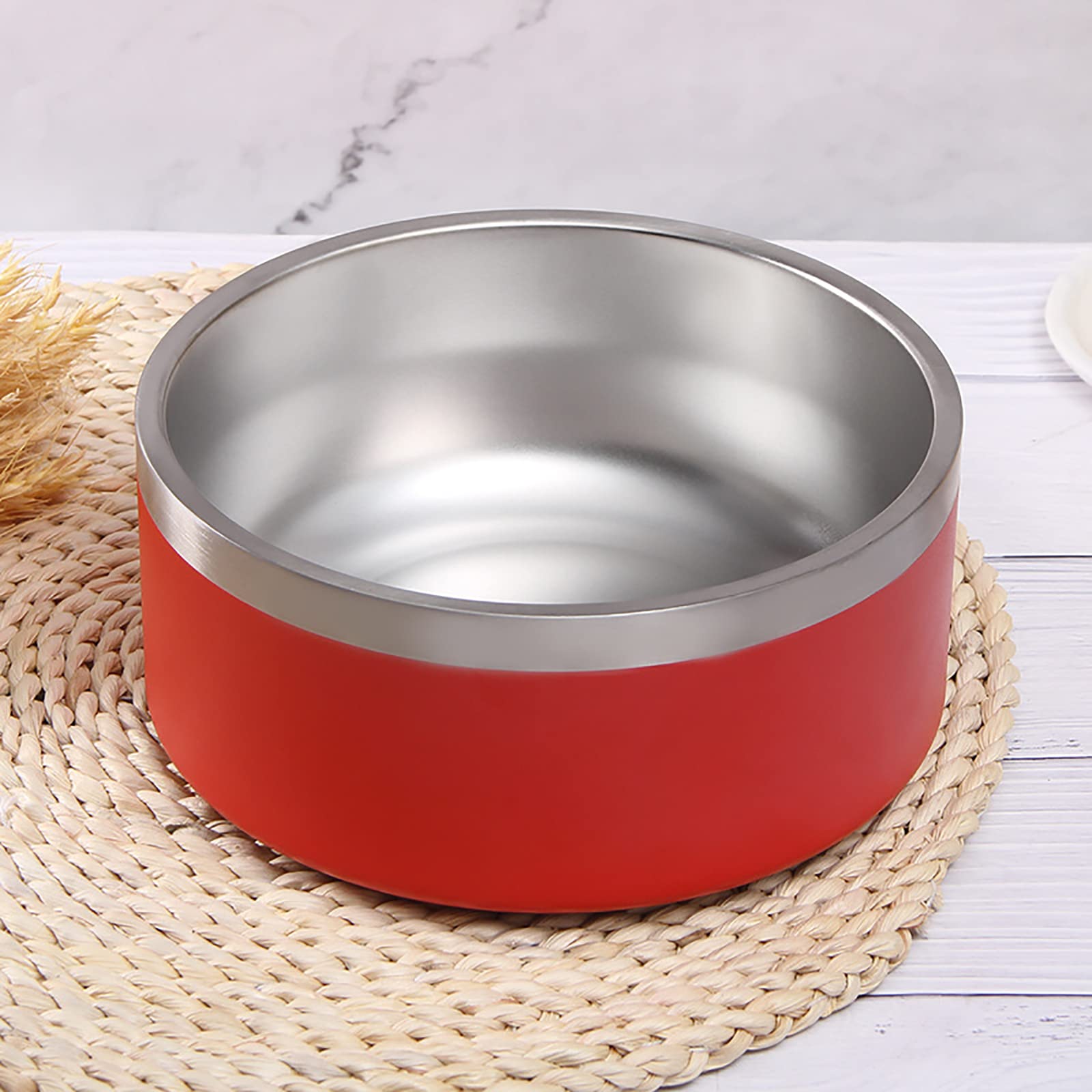 Stainless Steel Double Pet Bowl Set - Detachable Dog Cat Food & Water Bowls with Automatic Dispenser for Small Medium Dogs, Cats, Puppies, Kittens, Rabbits - Perfect for Home, Travel & Outdoor Use