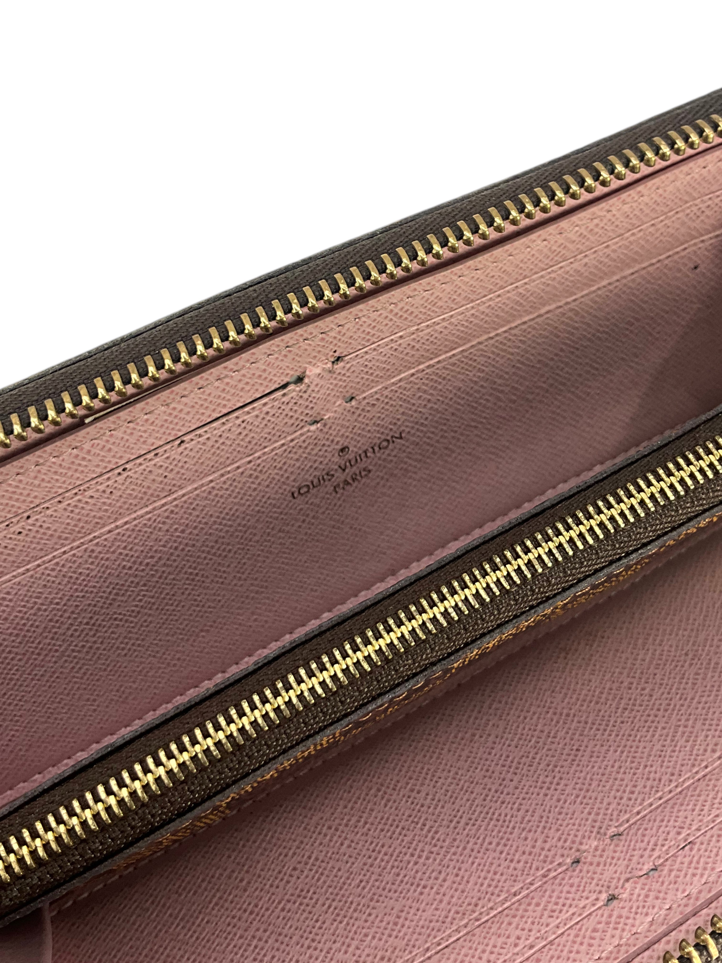 Authentic LOUIS VUITTON Damier Ebene Canvas Clemence Wallet for Women | Luxury Bifold Wallet with Coin Pocket | Perfect for Everyday Use, Travel & Gift Giving
