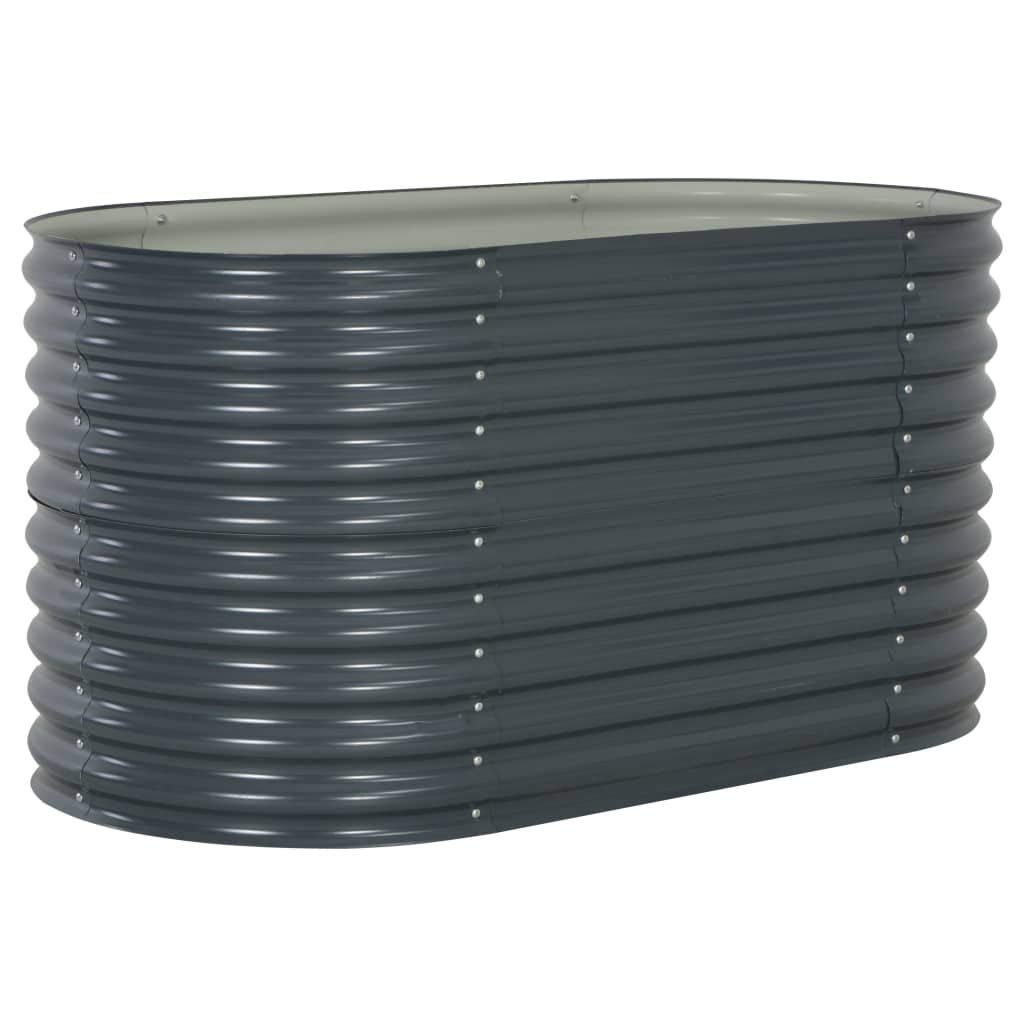 Galvanized Steel Raised Garden Bed 62.9x31.4x31.8 Inch - Outdoor Elevated Planter Box for Vegetables, Fruits & Herbs - Durable Backyard & Patio Gardening Solution for Small Spaces & Urban Yards