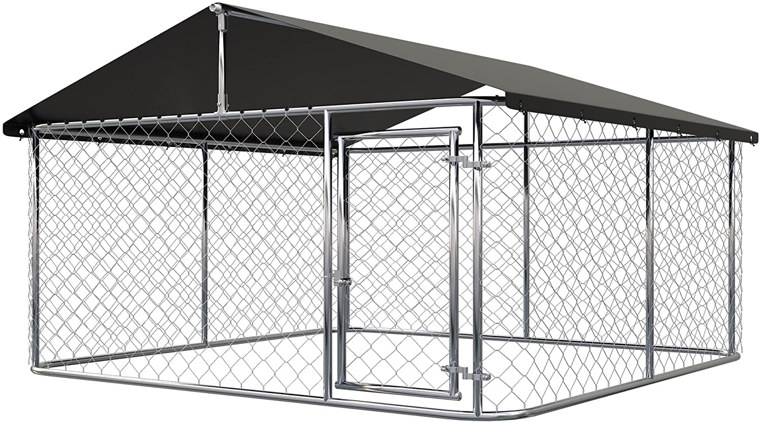 Heavy Duty Outdoor Dog Playpen - Large Steel Mesh Pet Kennel with Secure Lock for Dogs - Perfect for Backyard, Camping & Travel Use