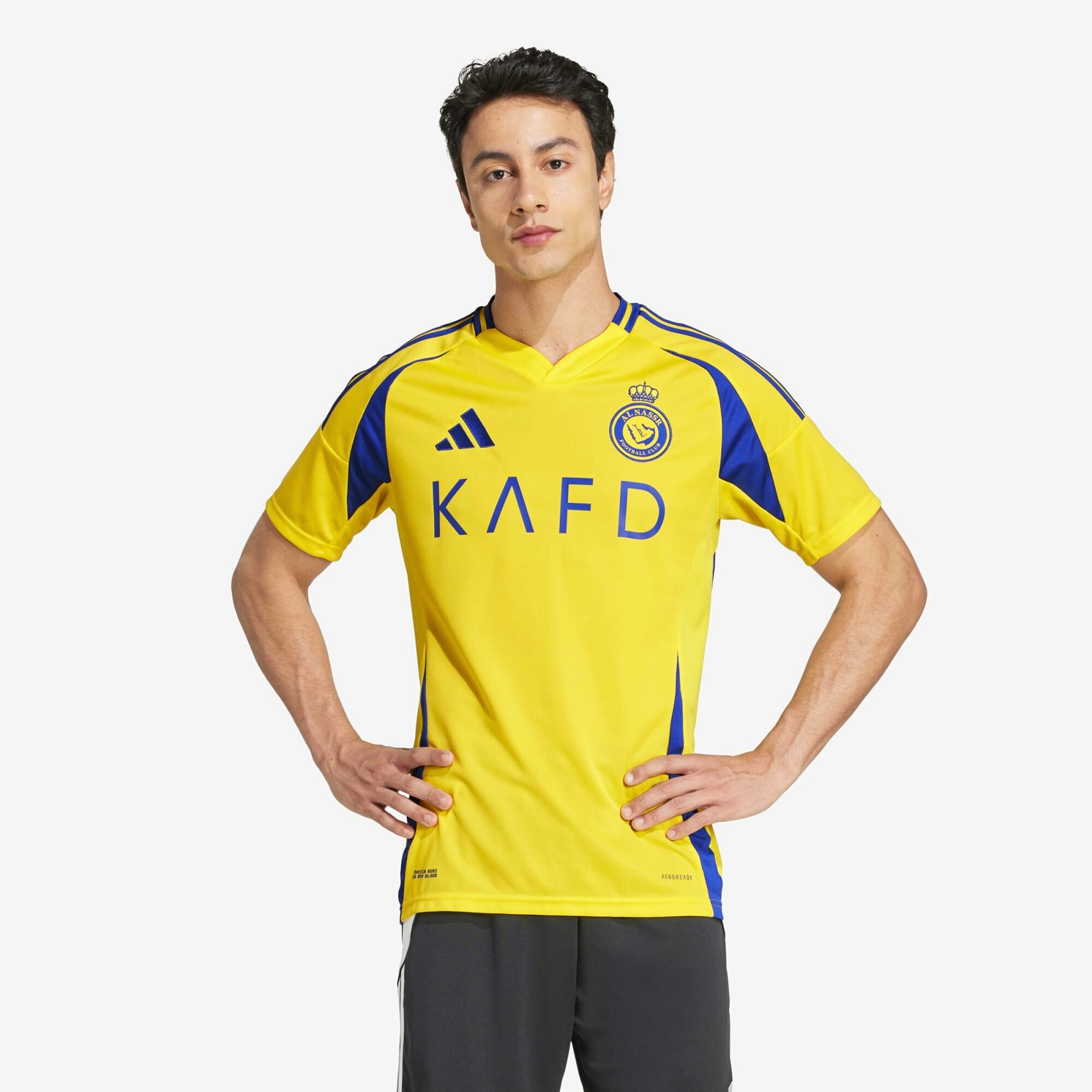adidas Al Nassr FC 2024/25 Cristiano Ronaldo Home Jersey - Authentic Soccer Jersey for Men - Perfect for Match Days, Training & Fan Support