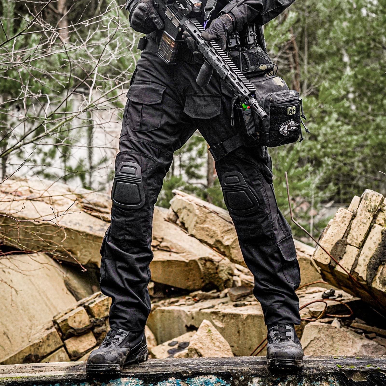 G3 Combat Pants with Knee Pads - Tactical Military Trousers for Men | Ripstop Camo Hunting & Airsoft Pants | Outdoor Adventure, Range Training & Tactical Missions