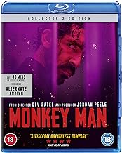 Monkey Man Blu-ray DVD | Action Thriller Movie | Perfect for Home Theater & Movie Night Entertainment