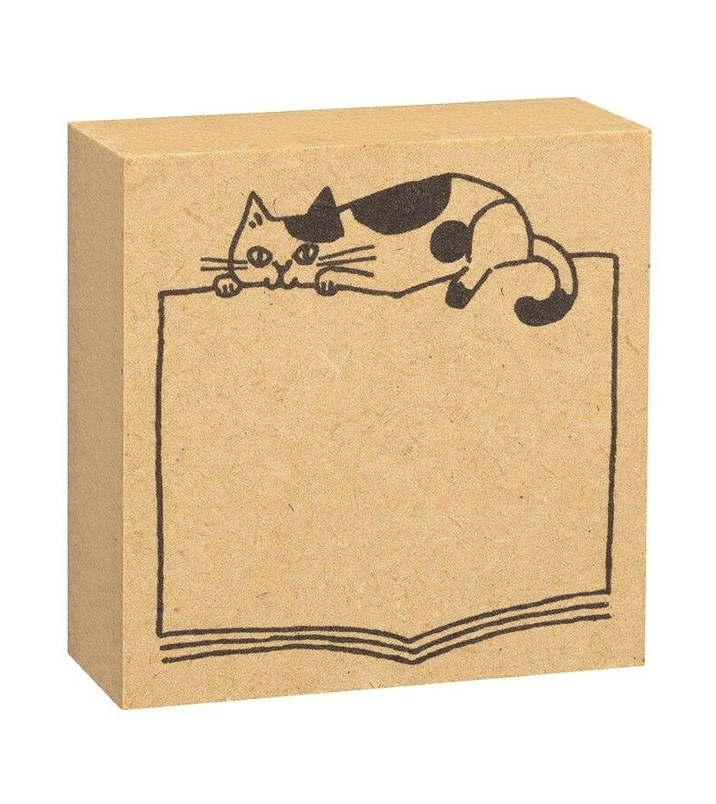 Japanese Cat Book Stamp - Cute Cat Seal for Scrapbooking, Journaling & DIY Crafts - Perfect for Stationery, Planners & Gift Wrapping