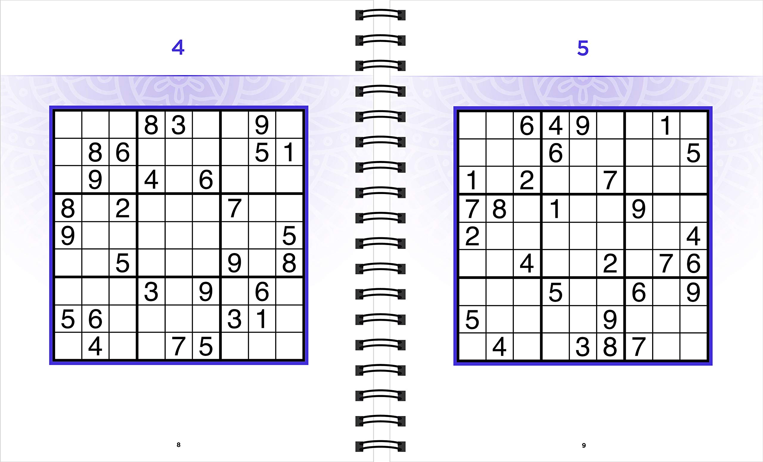 Brain Games - Relax and Solve: Sudoku Puzzle Book (Purple) | Perfect for Stress Relief, Travel & Mental Exercise